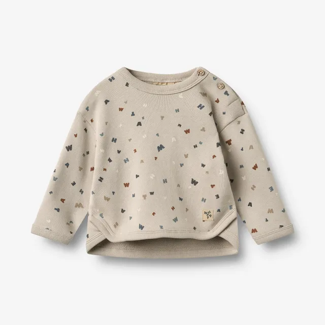 wheat-emery-sweatshirt-grey-moon-letters-baby-langarm image 1
