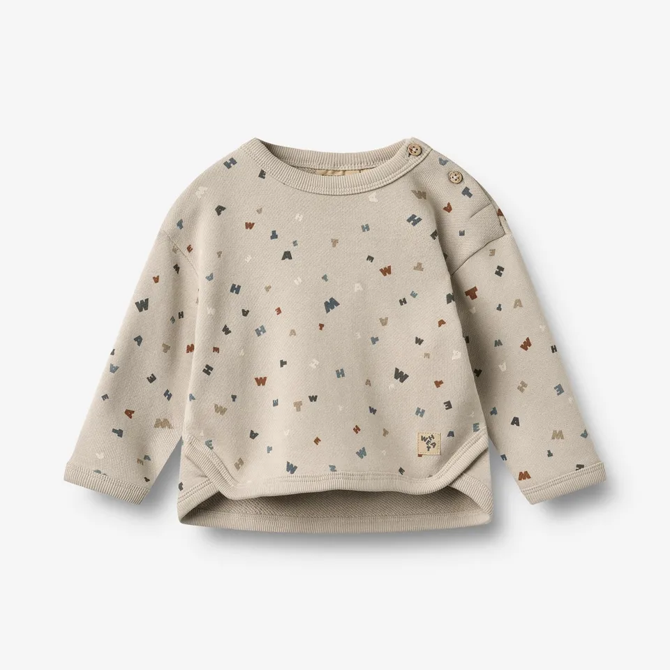 wheat-emery-sweatshirt-grey-moon-letters-baby-langarm image 1
