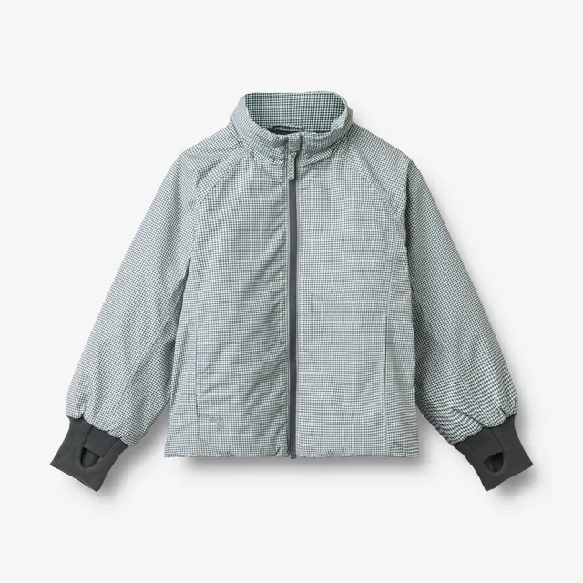 wheat-outerwear-sollo-steppjacke-blue-check-wasserabweisend image 1