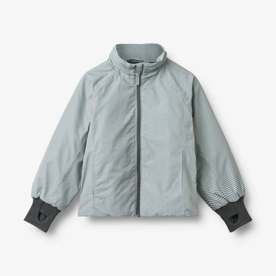 wheat-outerwear-sollo-steppjacke-blue-check-wasserabweisend image 1