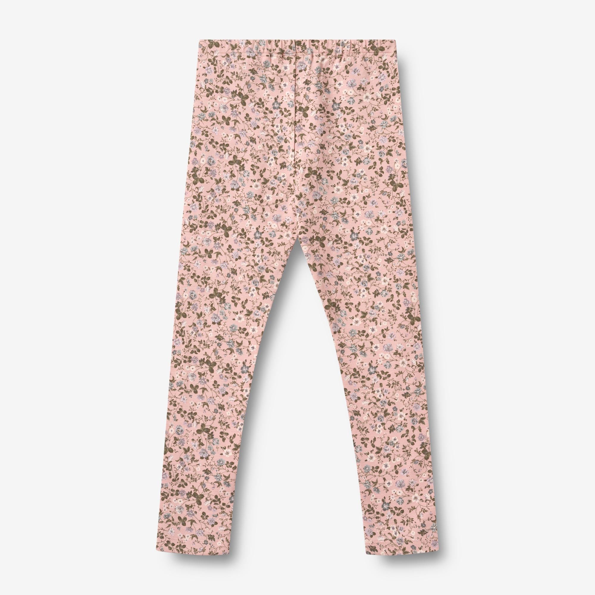 wheat-clothing-jules-jersey-leggings-rose-powder-flowers-bio image 2
