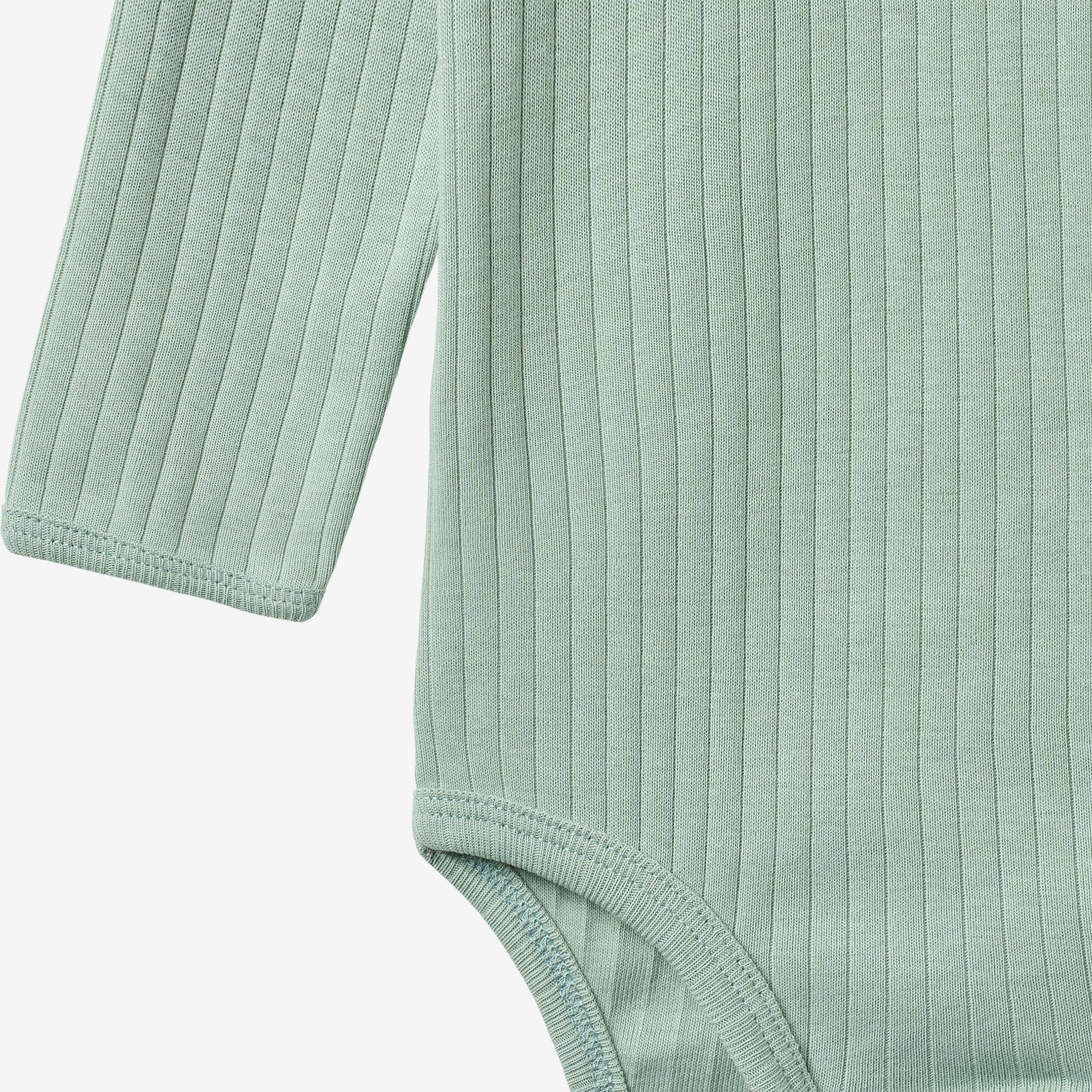 wheat-berti-body-langarm-green-pool-bio-baumwolle-babybody image 3