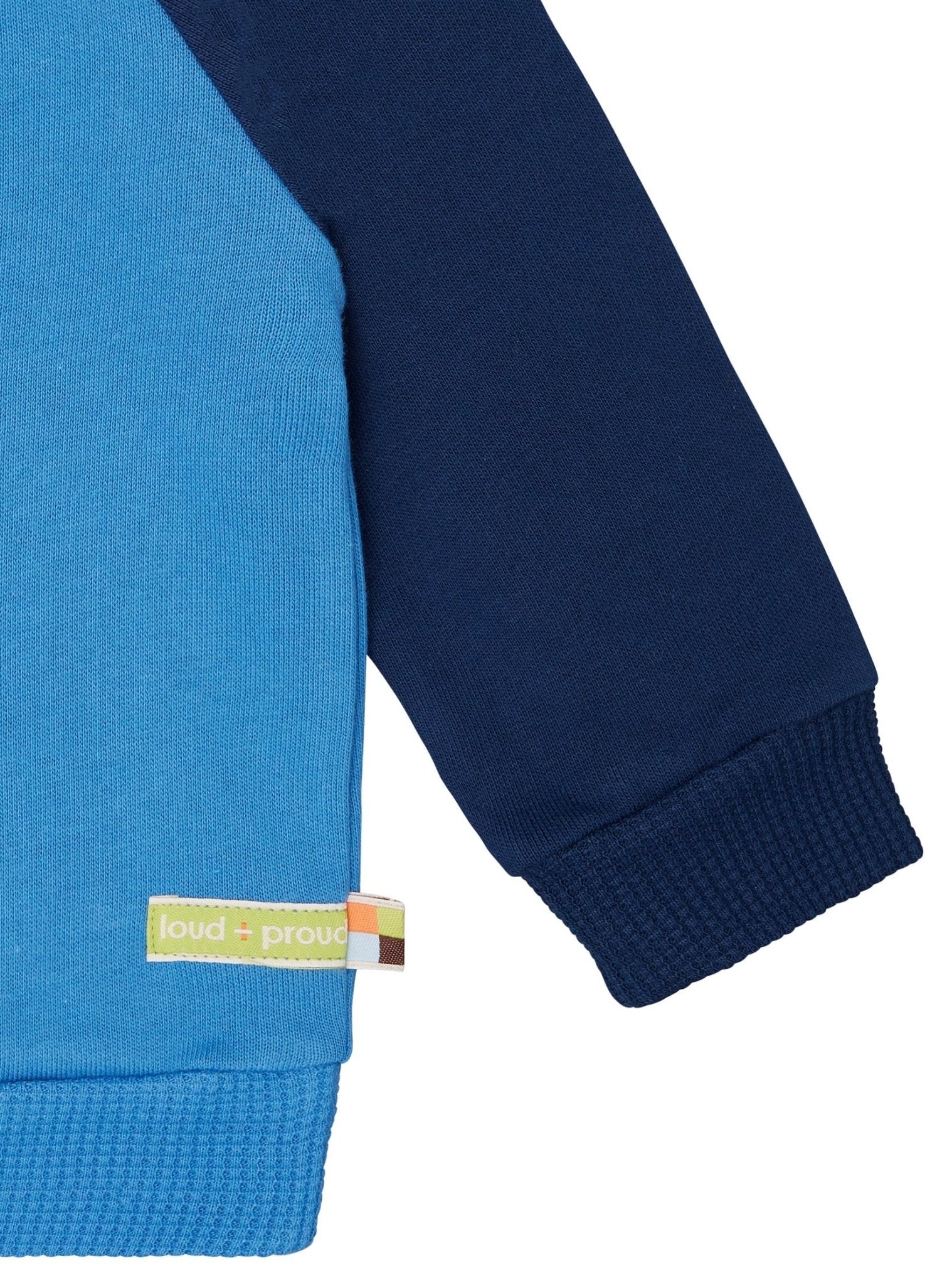 loud-proud-classics-sweatshirt-mit-raglan-rmeln-azur-pullover-86-92 image 3