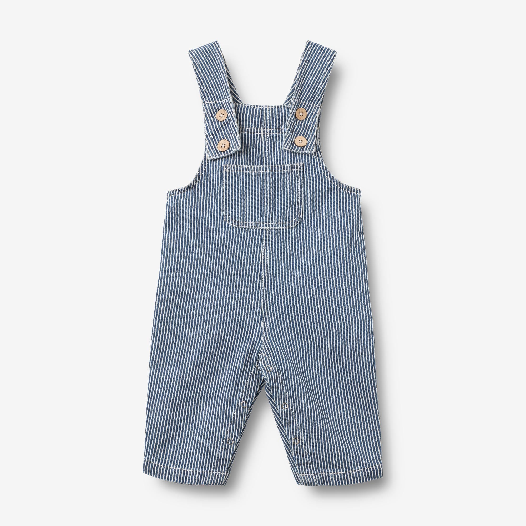 wheat-ivan-overall-baby-denim-stripe-bio-denim image 1