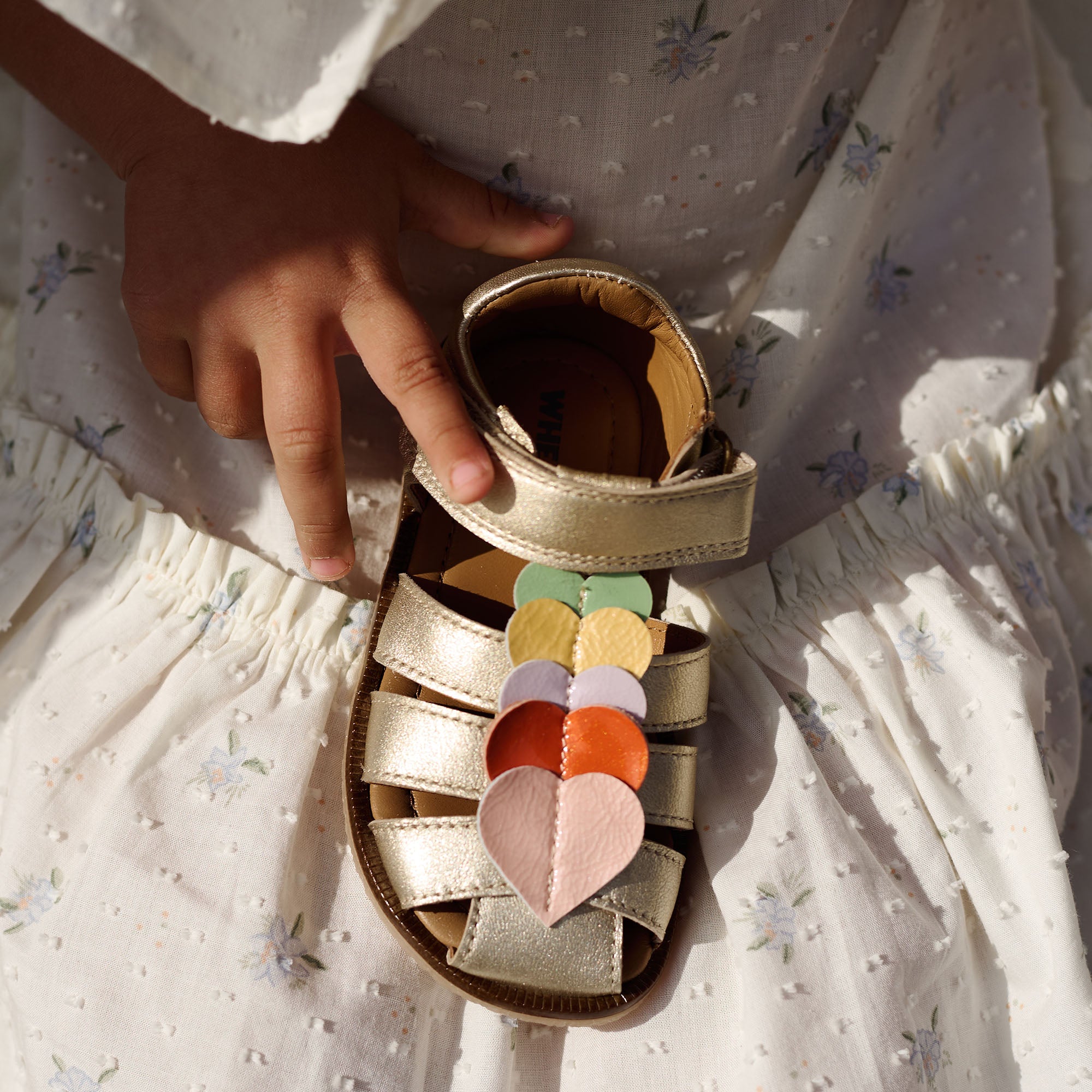 wheat-footwear-hana-sandale-kinder-light-gold-leder image 2