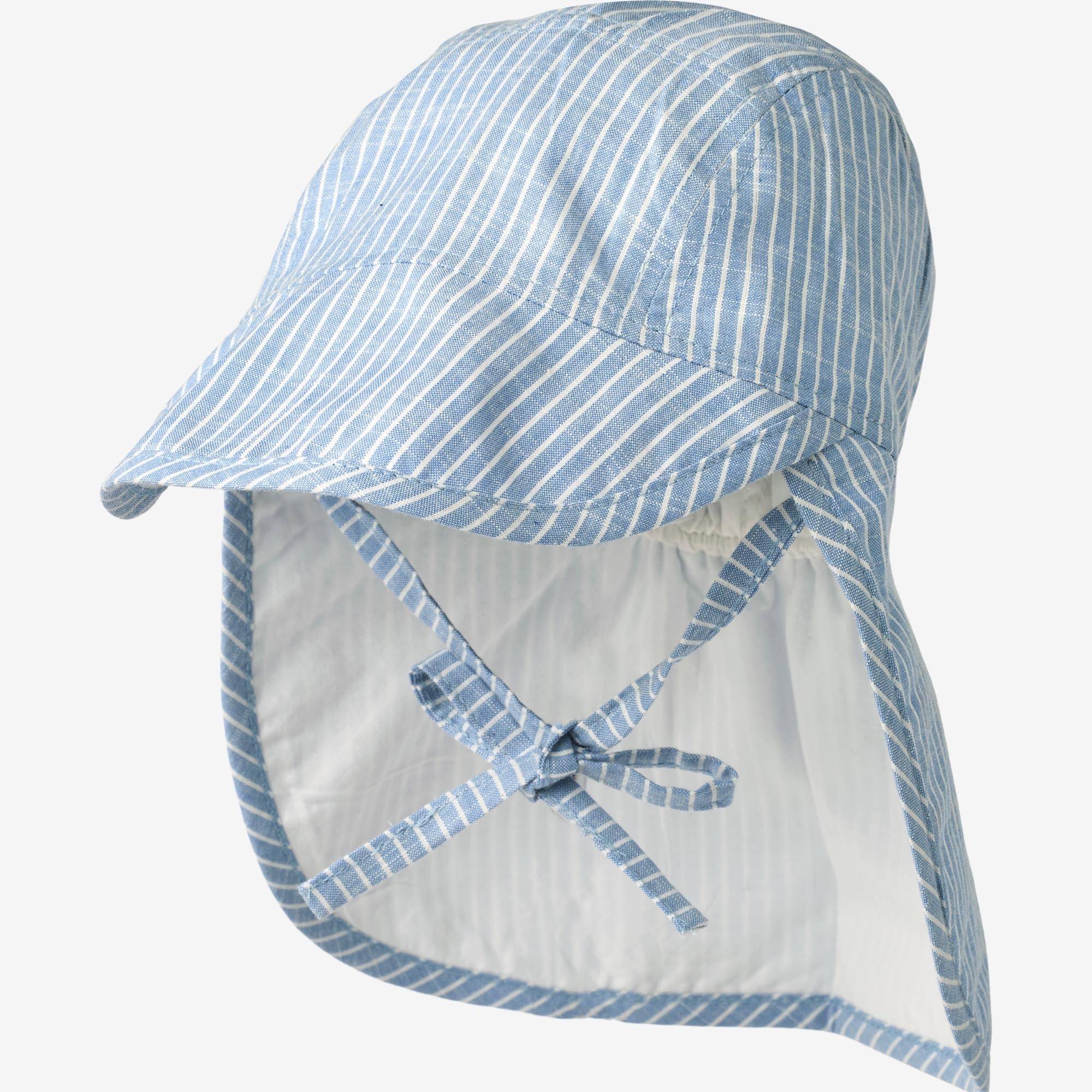 wheat-albert-sonnenhut-blue-stripe-bio-baumwolle-baby image 1
