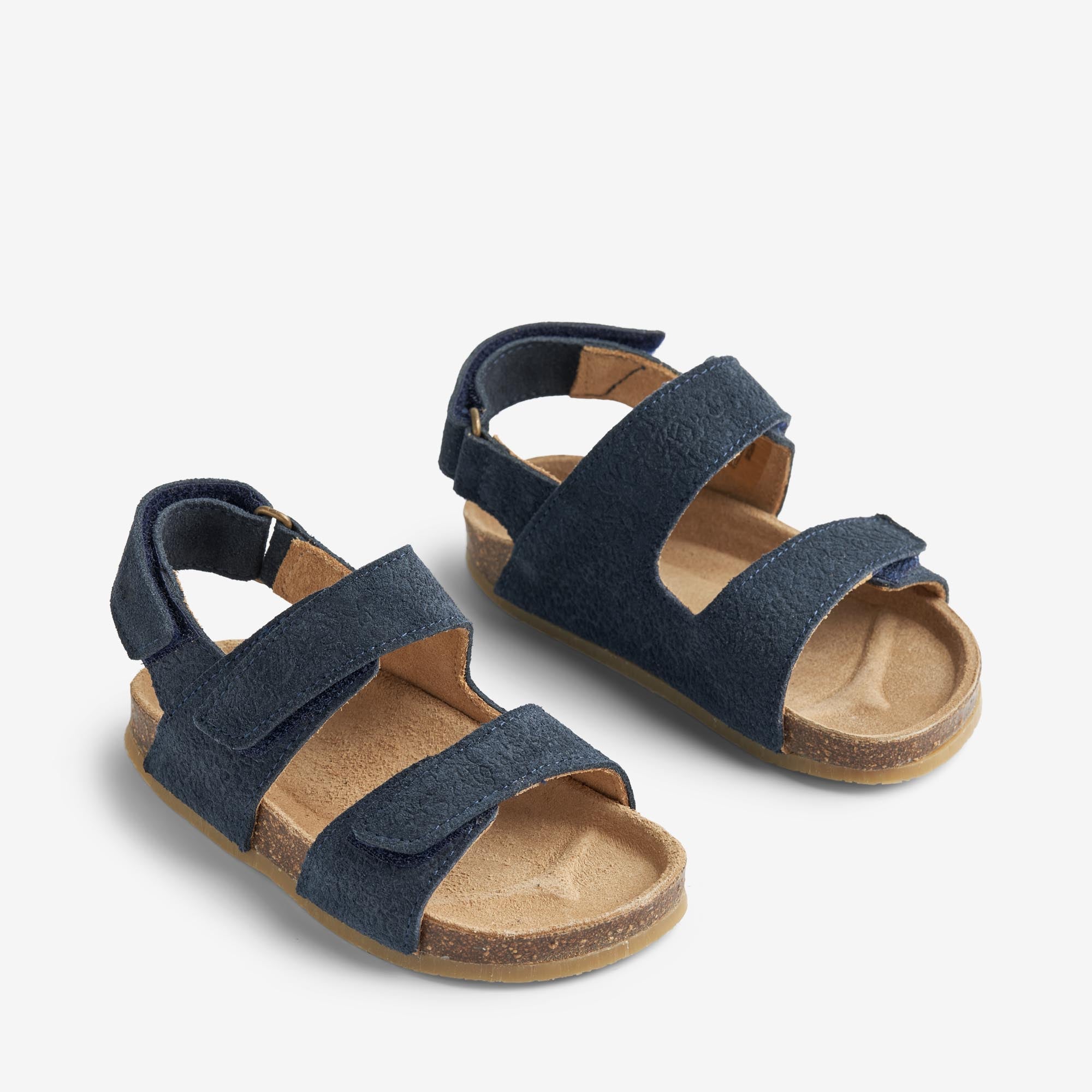 wheat-cameron-sandale-navy-leder-kork-klettsandale image 1