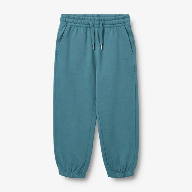 wheat-cruz-sweatpants-blue-teal-bio-baumwolle image 1