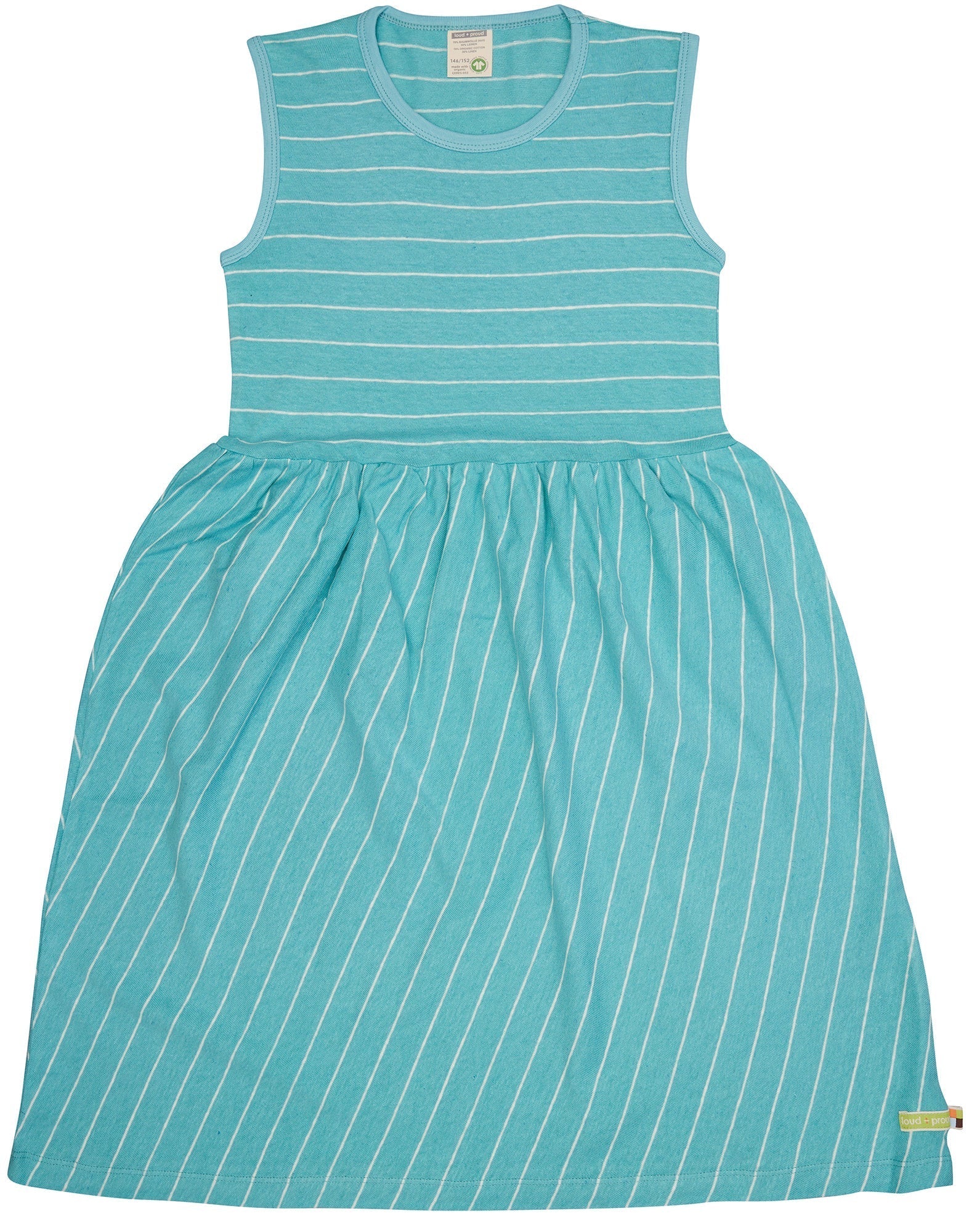 loud-proud-classics-kleid-streifen-mit-leinen-m-dchen-avocado-134-140 image 5