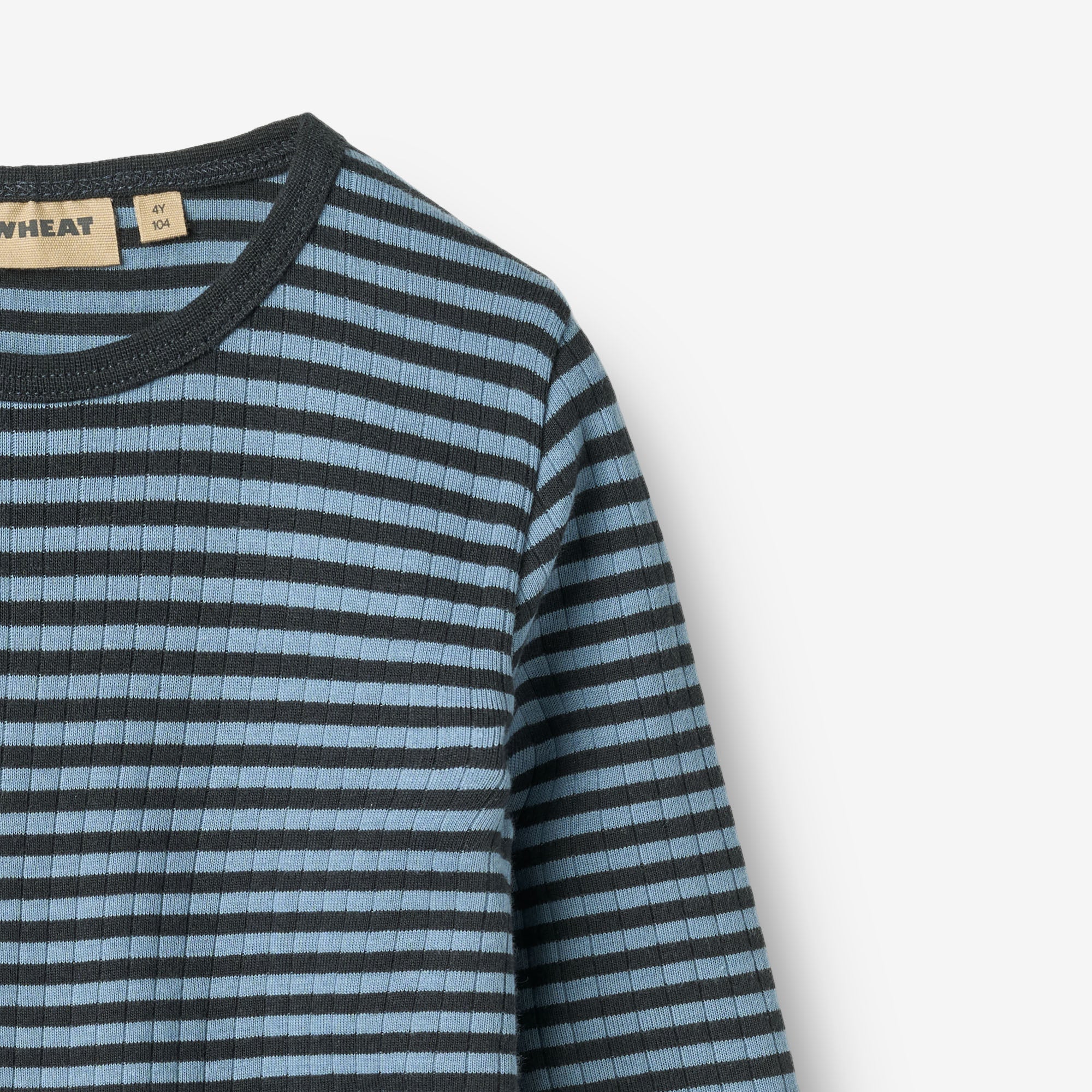 wheat-clothing-stig-langarmshirt-bright-blue-stripe-bio image 2