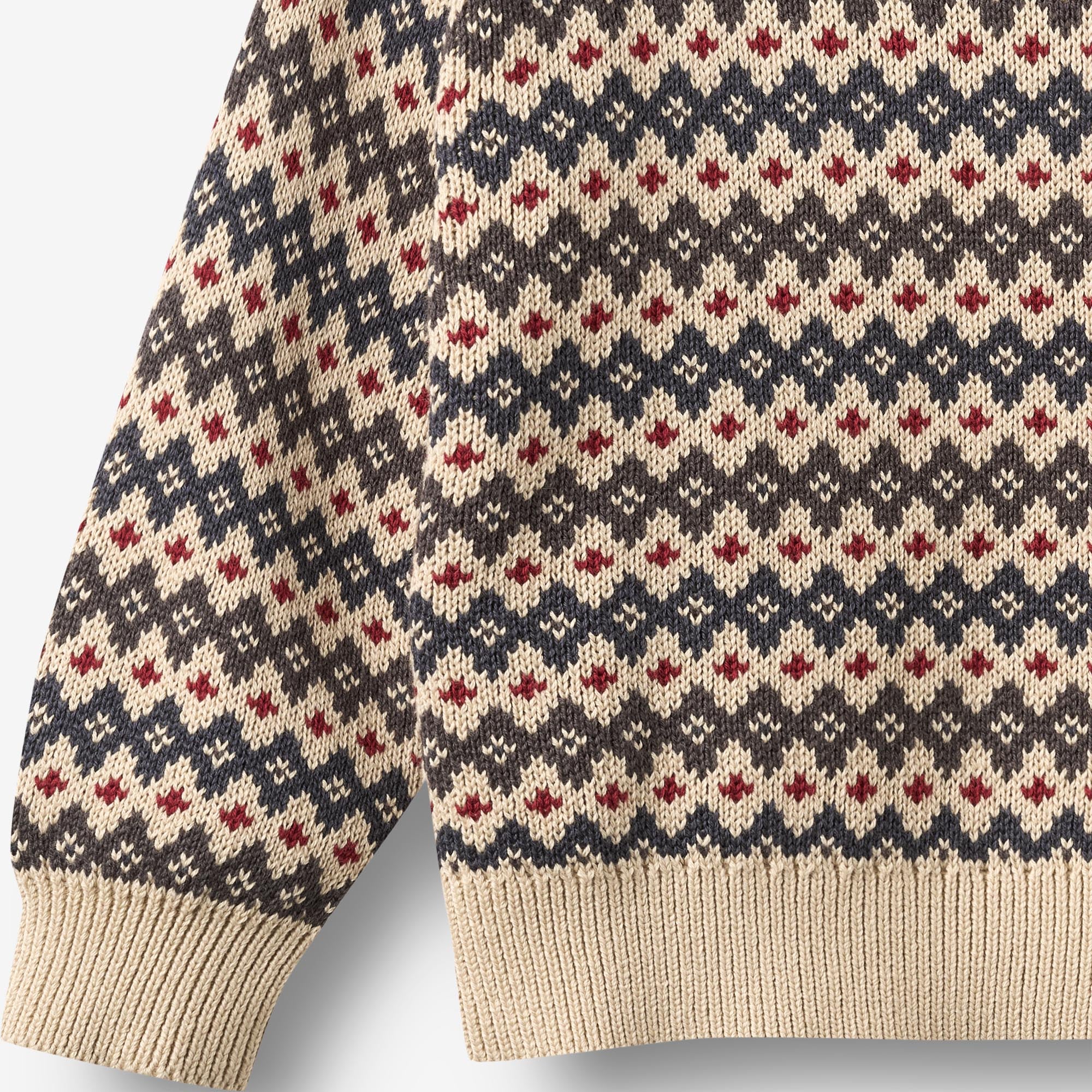 wheat-harlow-jacquard-pullover-kinderpullover-greyblue-bio-baumwolle image 3