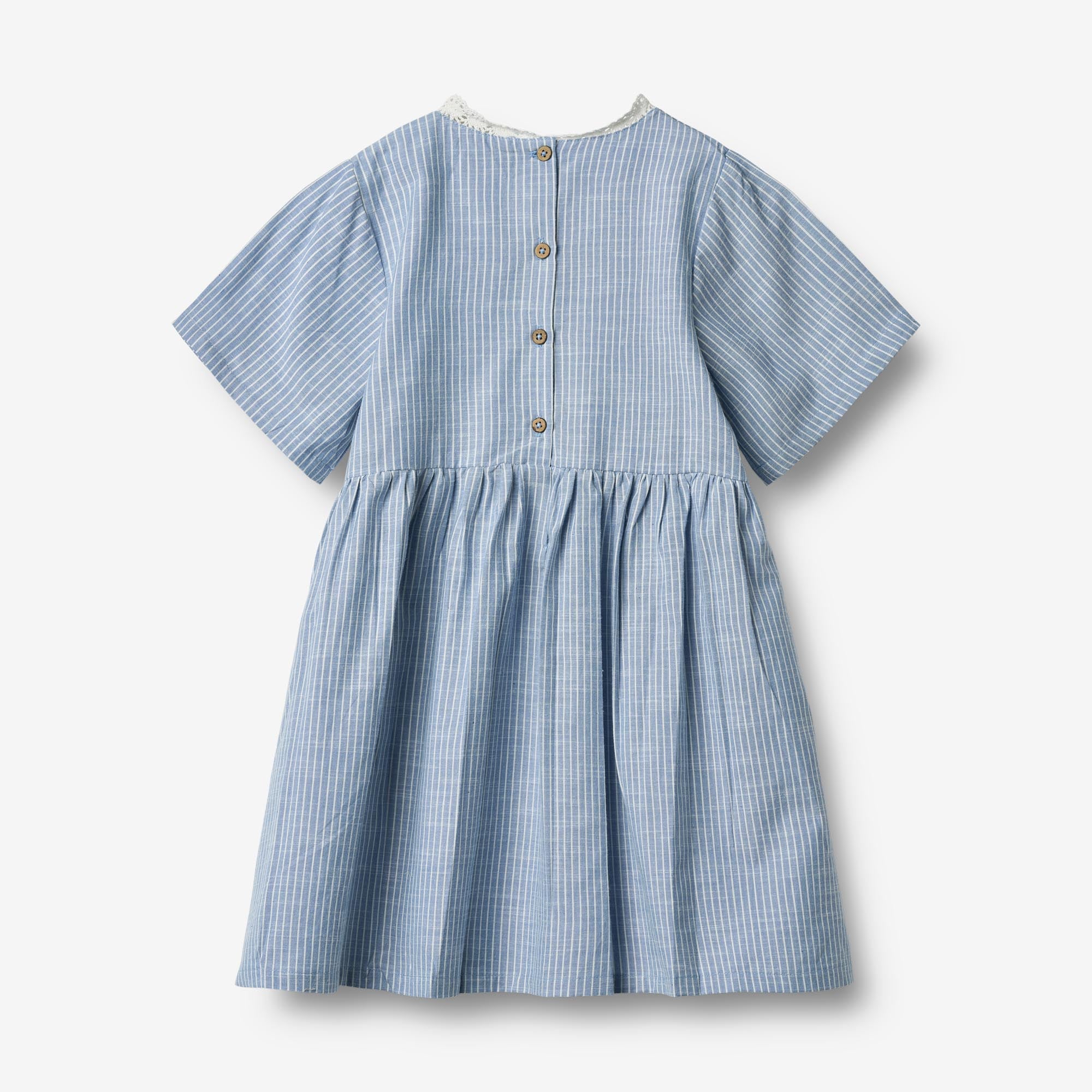 wheat-elma-kleid-blue-stripe-bio-baumwolle-kurz image 3