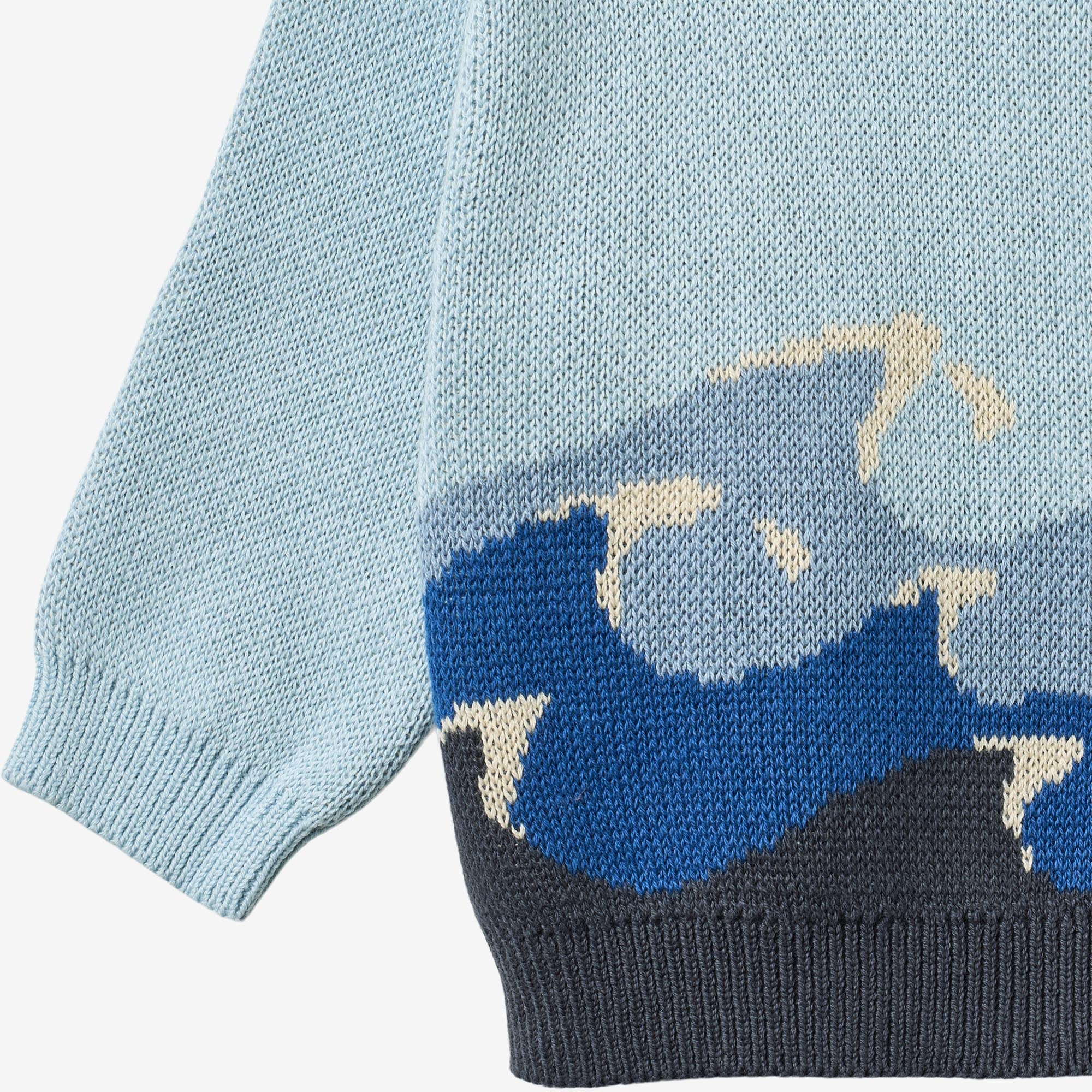 wheat-knud-jacquard-pullover-summer-sky-bio-baumwolle-baby image 3