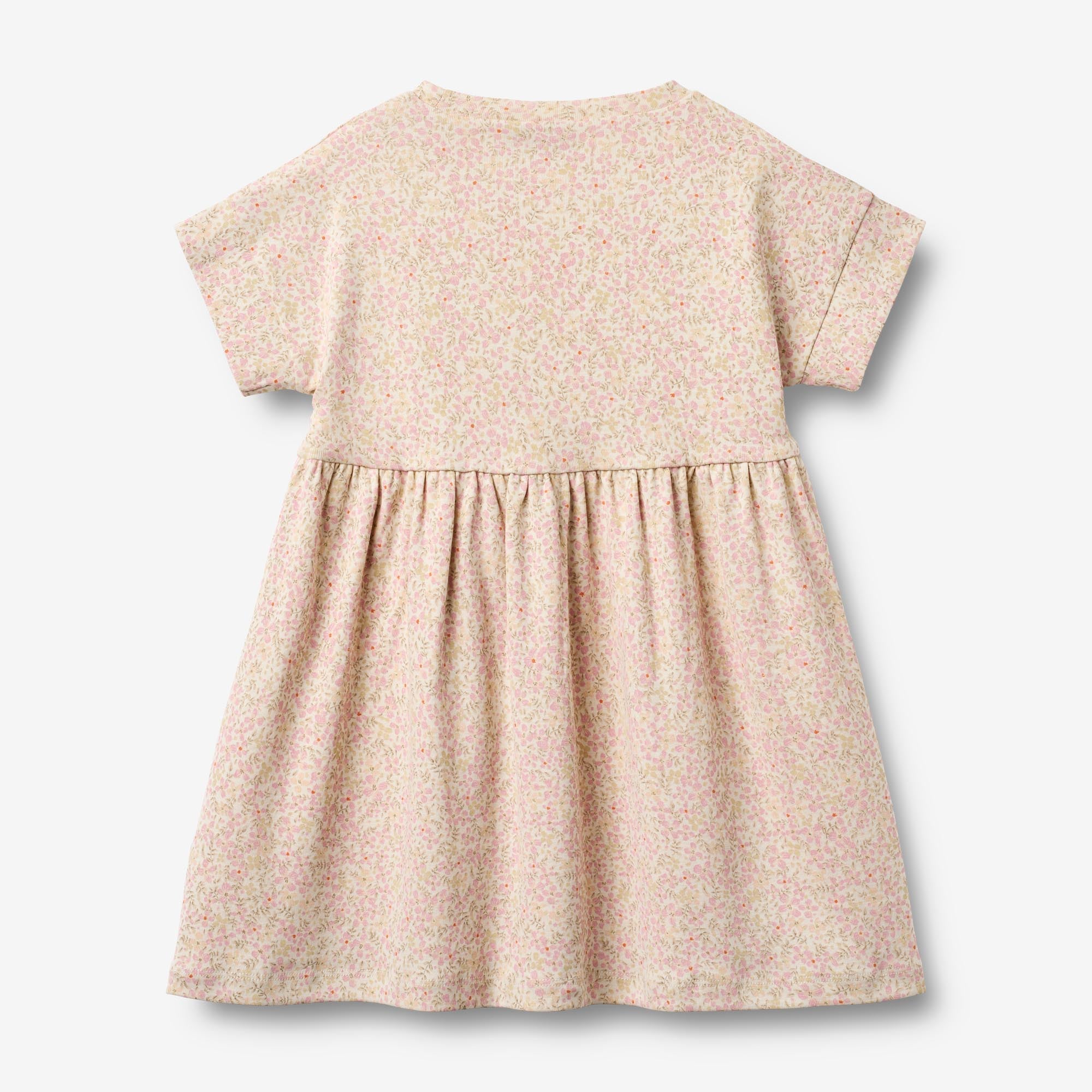wheat-emilie-jerseykleid-coral-flowers-m-dchen-bio-baumwolle image 2