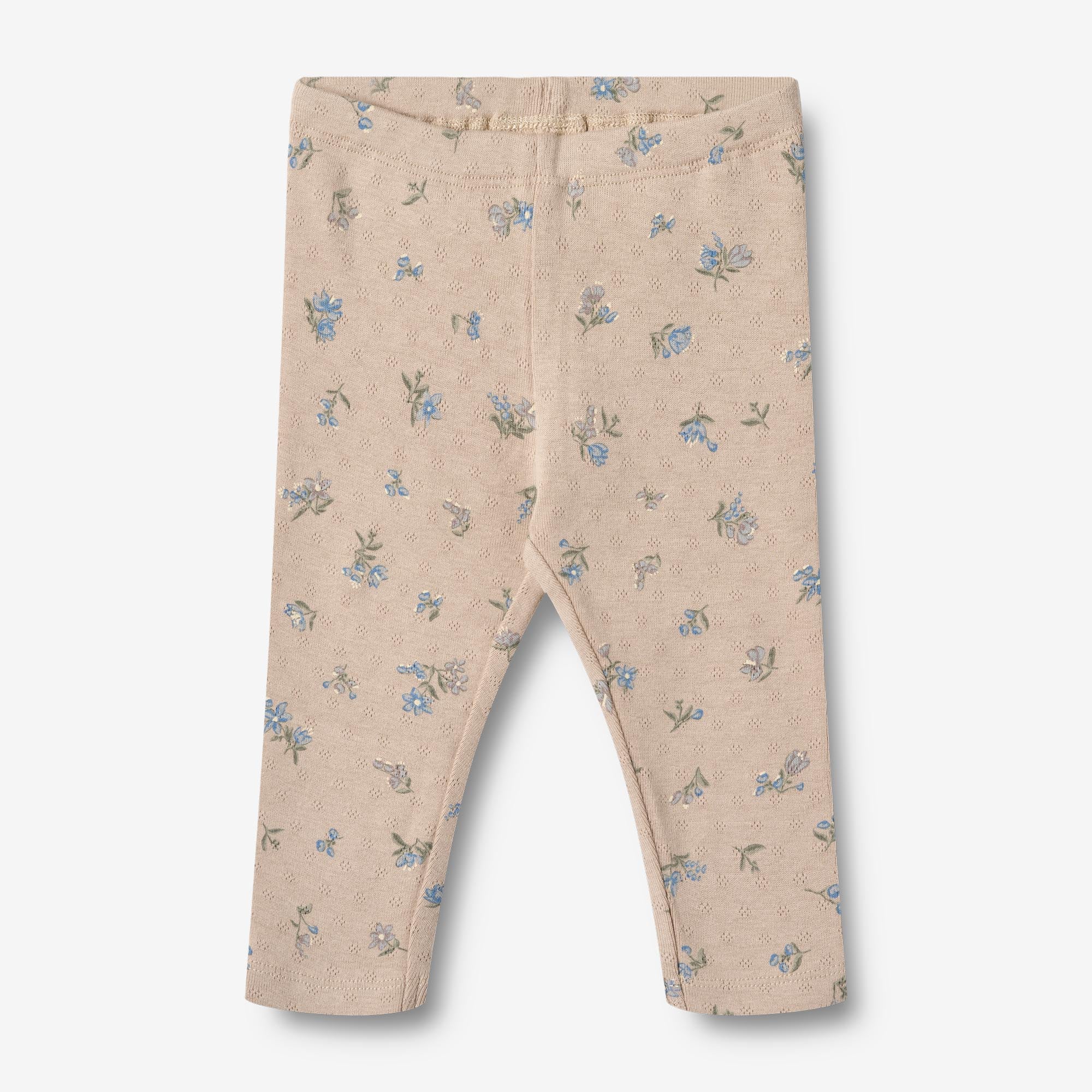 wheat-jules-jersey-leggings-baby-warm-sand-flowers-bio image 1