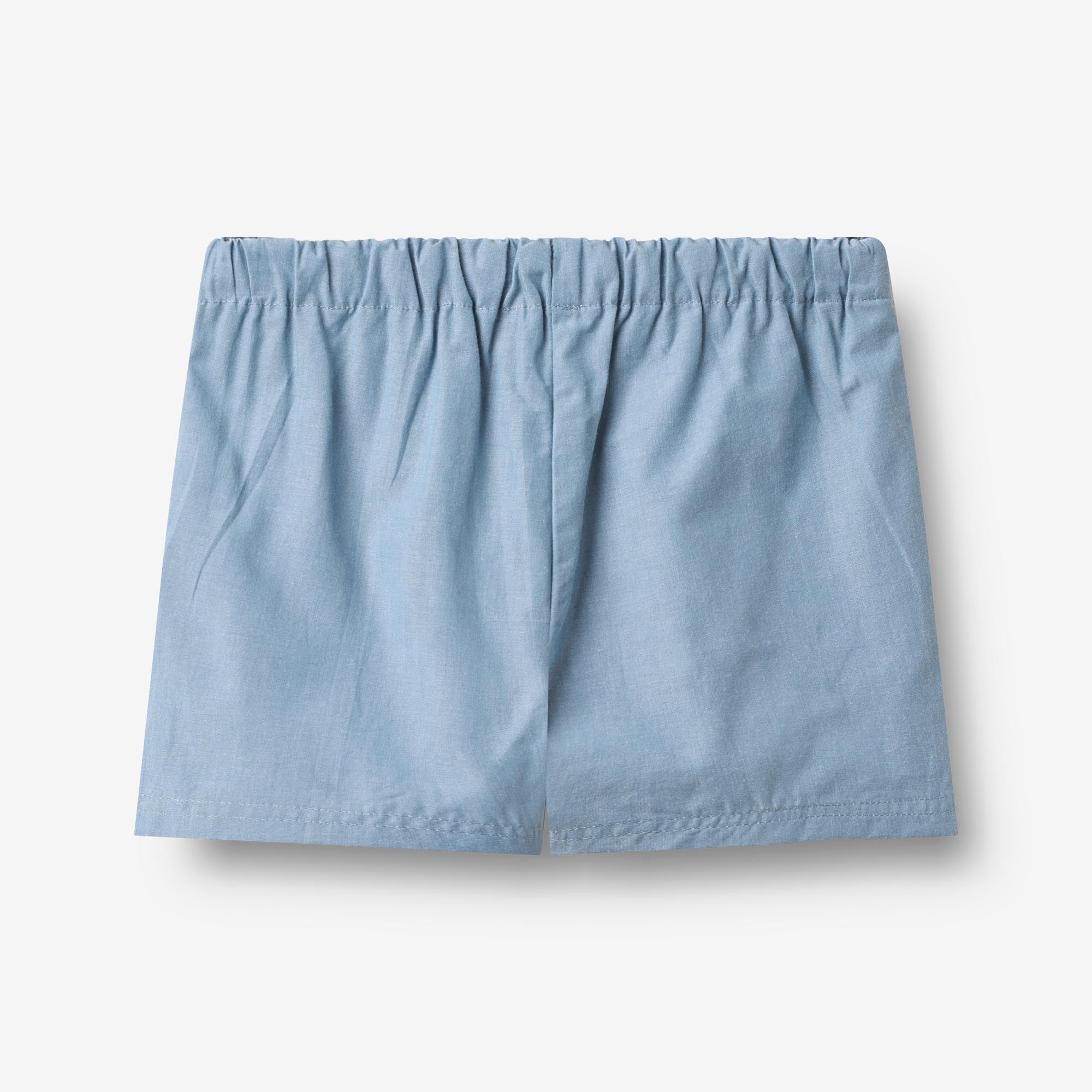 wheat-max-shorts-blue-chambrey-bio-baumwolle-baby image 2