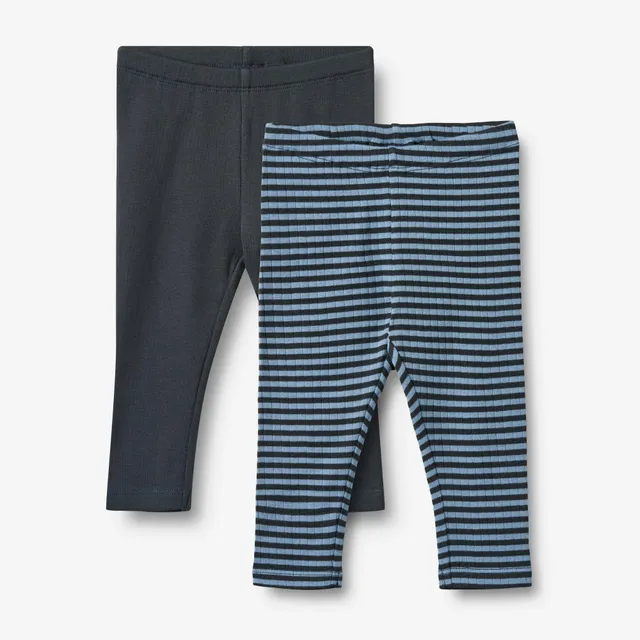 wheat-jules-leggings-bright-blue-stripe-baby-2er-bio image 1