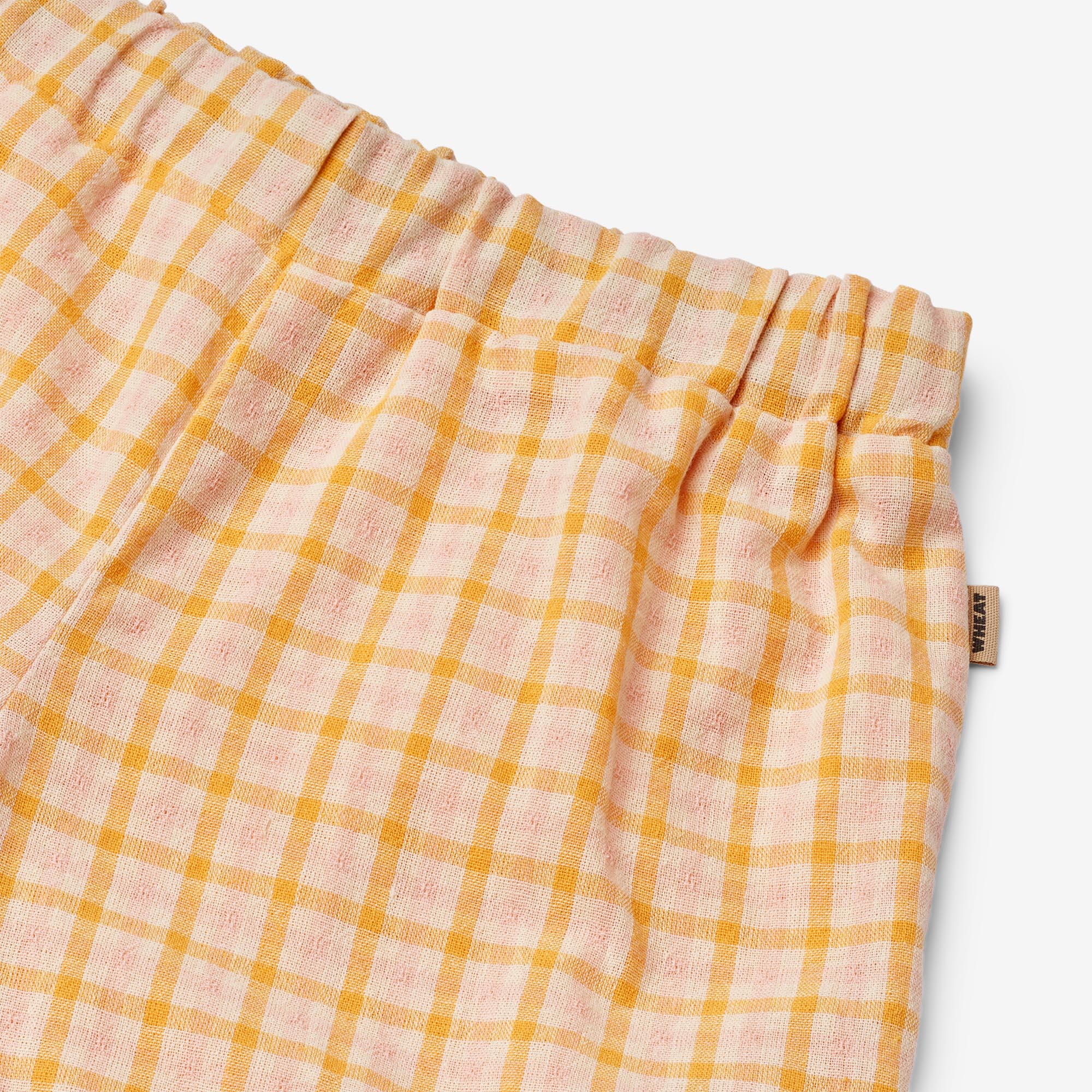 wheat-camille-shorts-yellow-check-bio-baumwolle-kariert image 4
