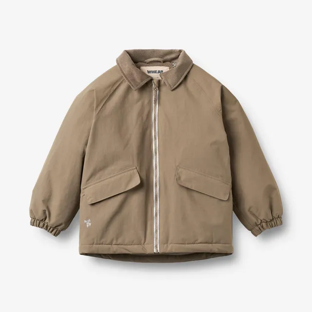 wheat-cloudie-jacke-braun-kinderjacke-wasserdicht image 1