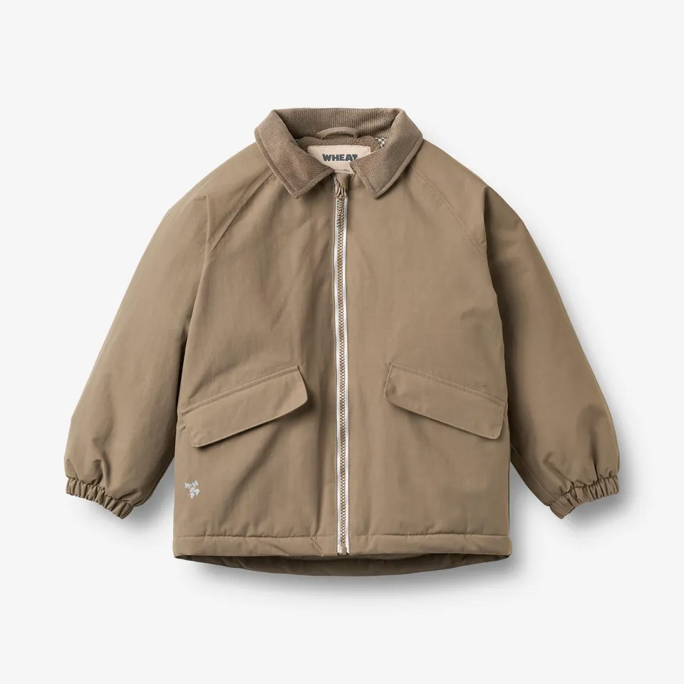 wheat-cloudie-jacke-braun-kinderjacke-wasserdicht image 1