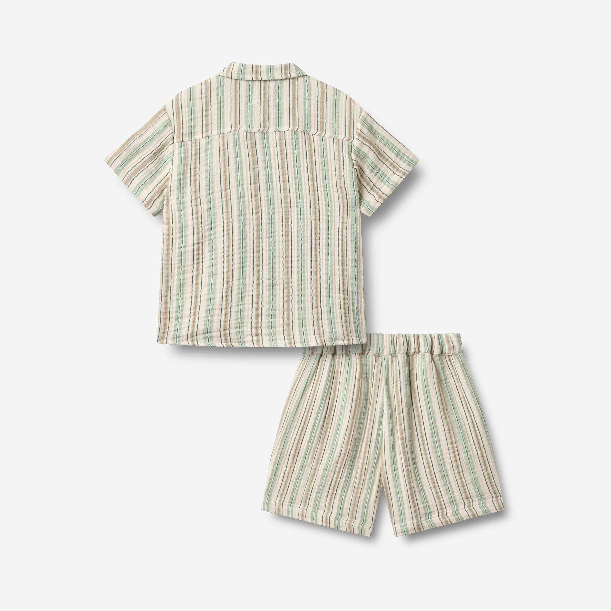 wheat-anker-shirt-shorts-set-summer-stripe-bio-baumwolle image 2