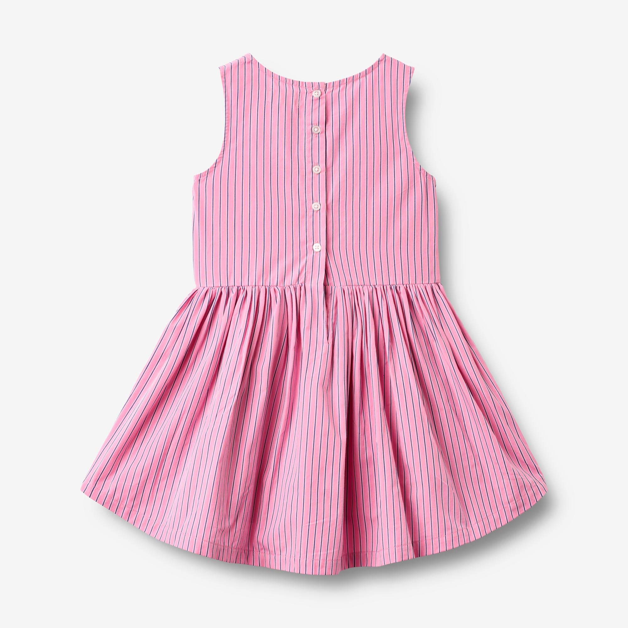 wheat-sarah-kleid-bio-baumwolle-pink-stripe-sommer image 2