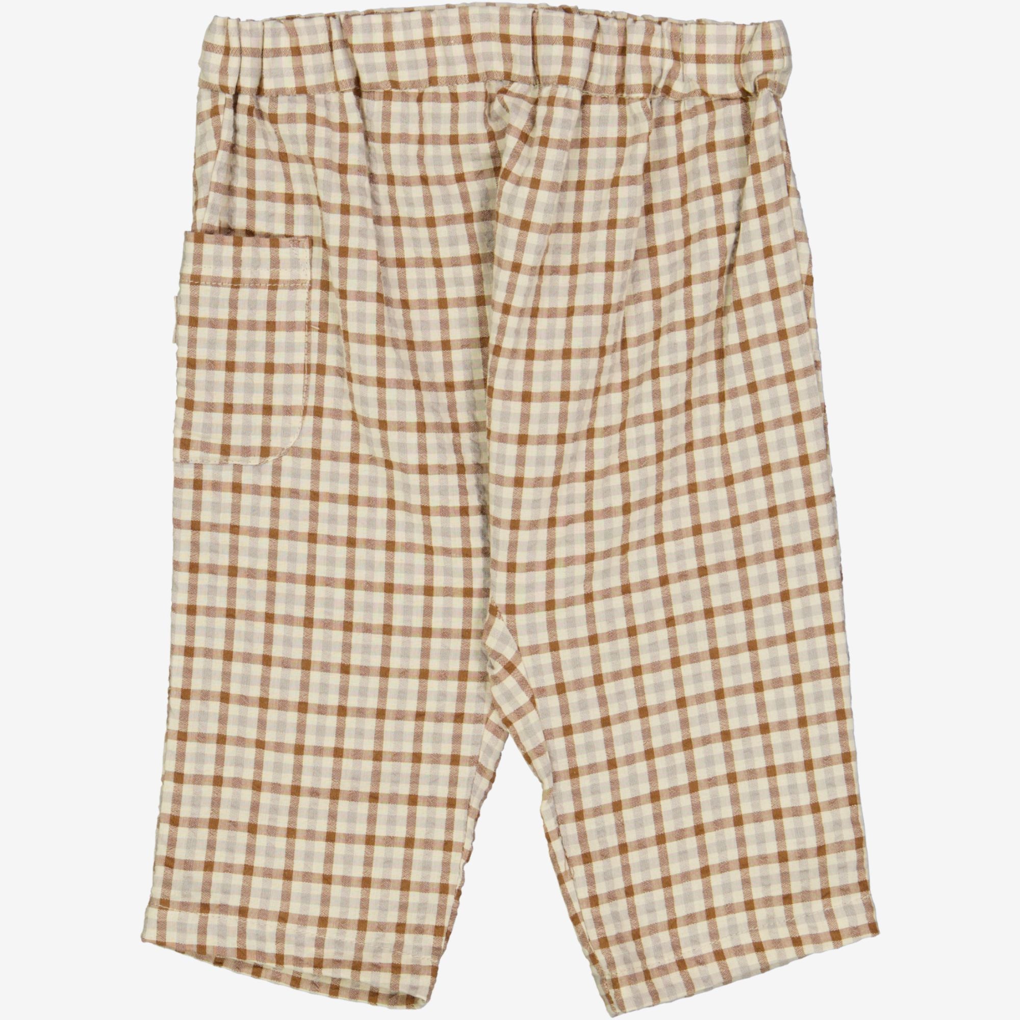 wheat-henry-hose-golden-dove-check-baby-bio-baumwolle image 1