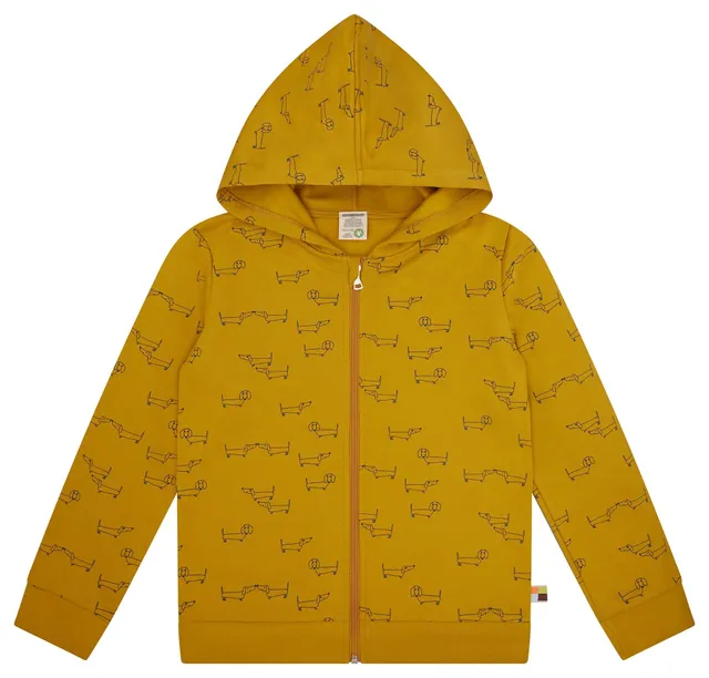 loud-proud-classics-sweatjacke-kapuze-kinder-oregano-dackel image 1