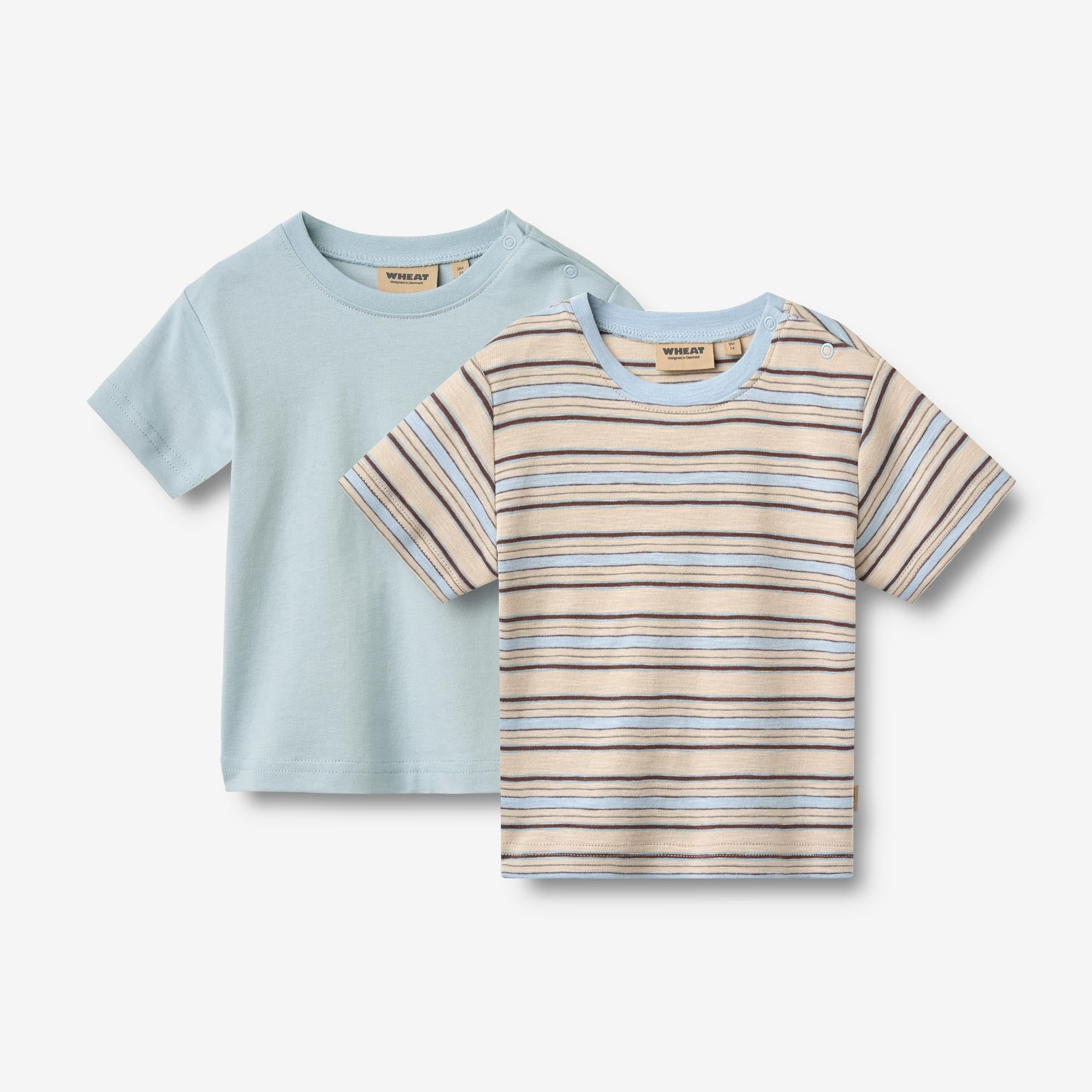 wheat-fabian-t-shirt-2er-multi-blue-stripe-bio-baumwolle-baby image 1