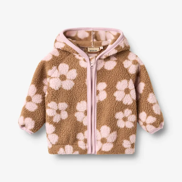 wheat-martinus-fleecejacke-warm-hazel-flowers-recycling image 1