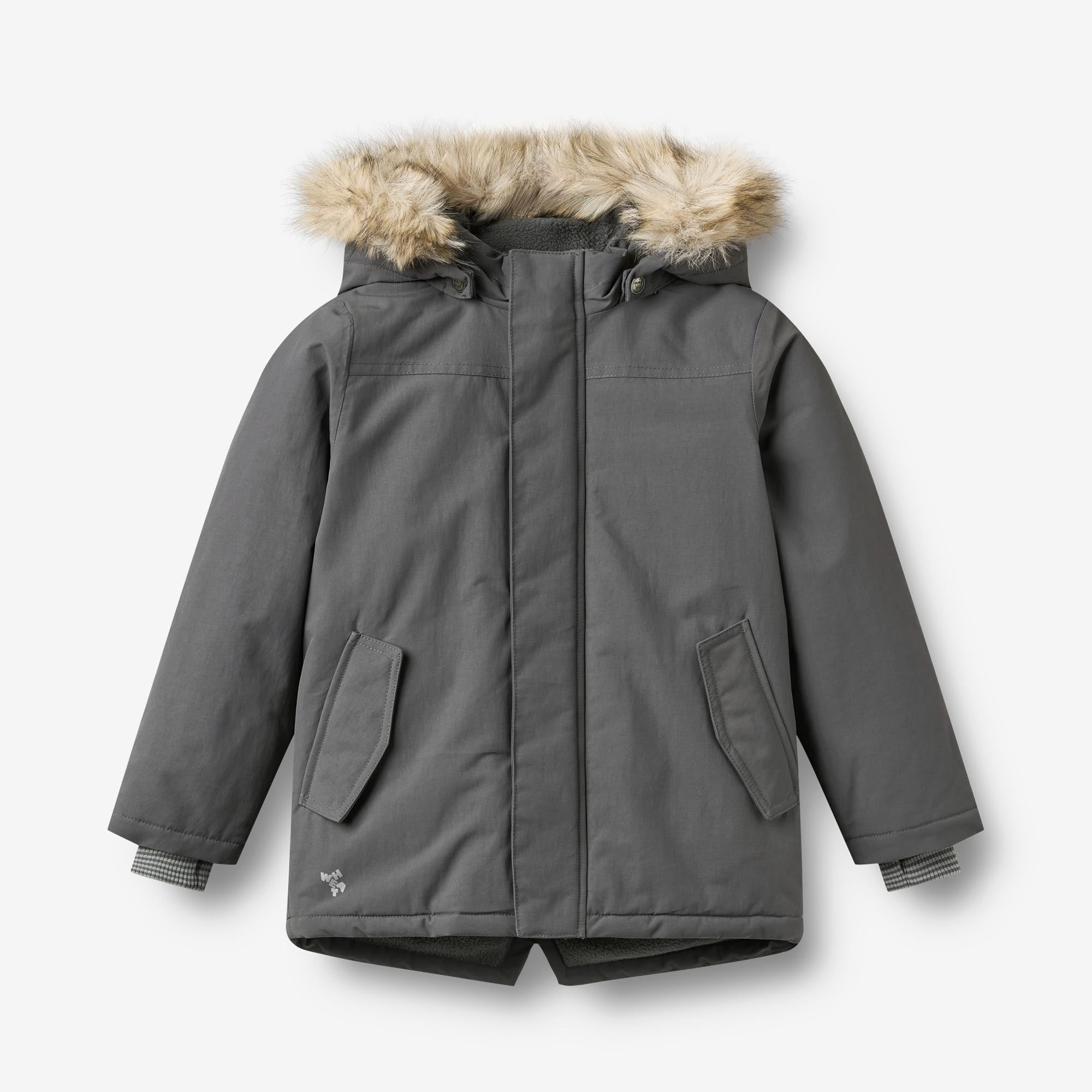 wheat-kasper-jacke-dark-charcoal-winterjacke-recycelt image 1