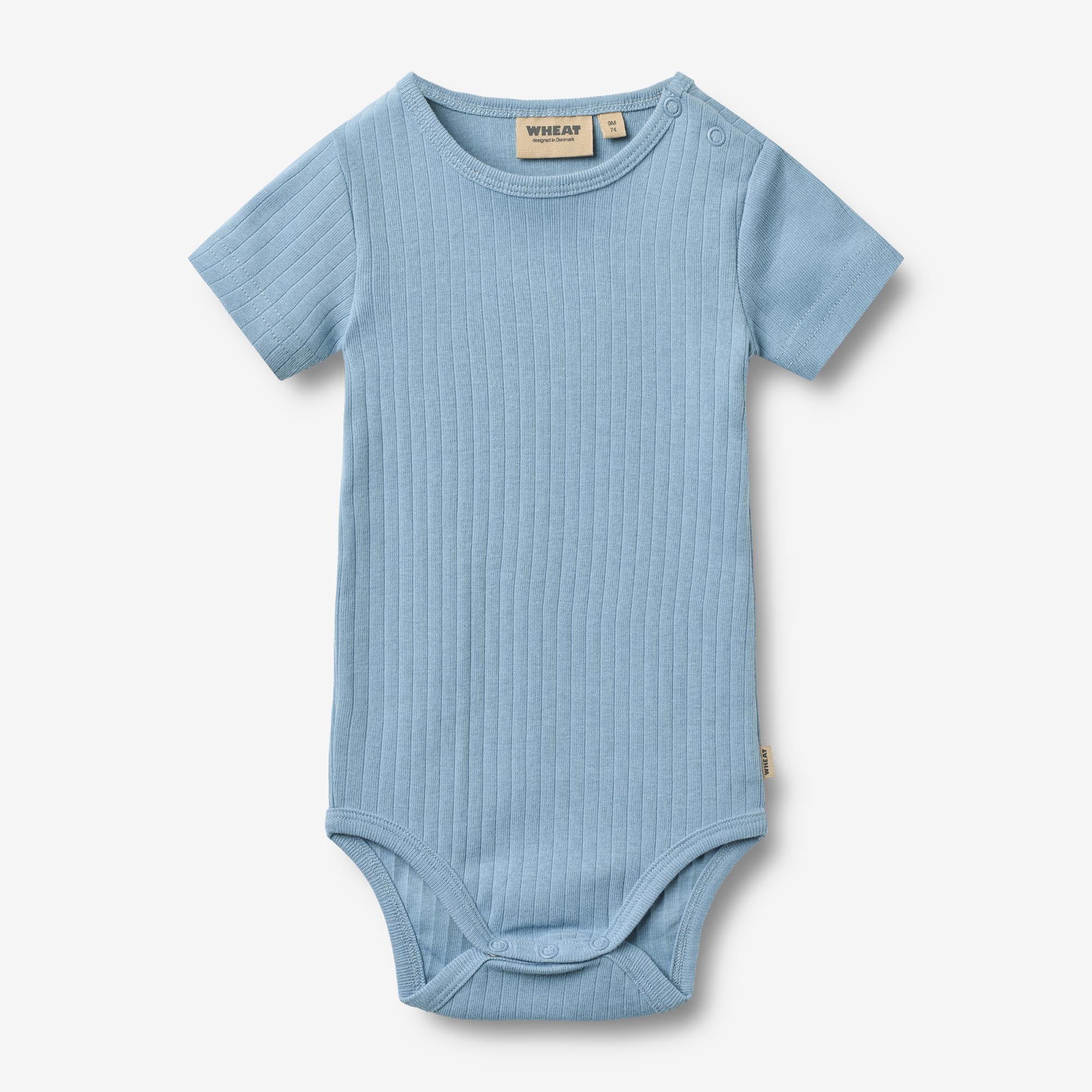 wheat-edvald-babybody-kurzarm-faded-denim image 1