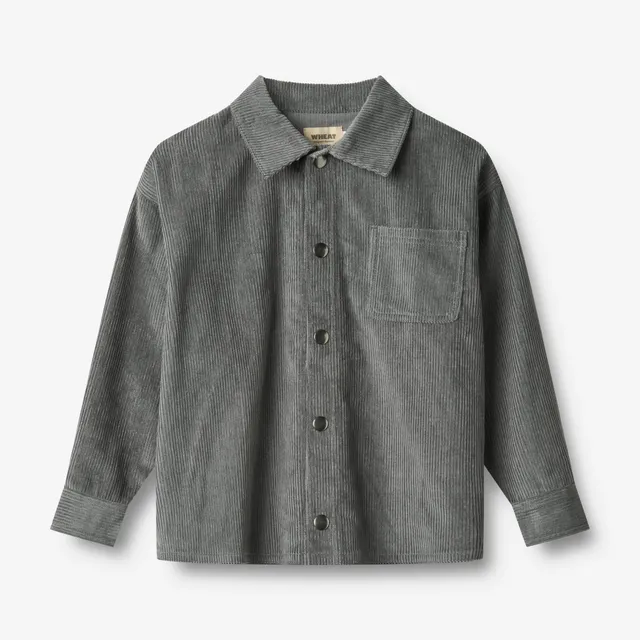 wheat-marcel-overshirt-dark-charcoal-bio-cord-hemd image 1