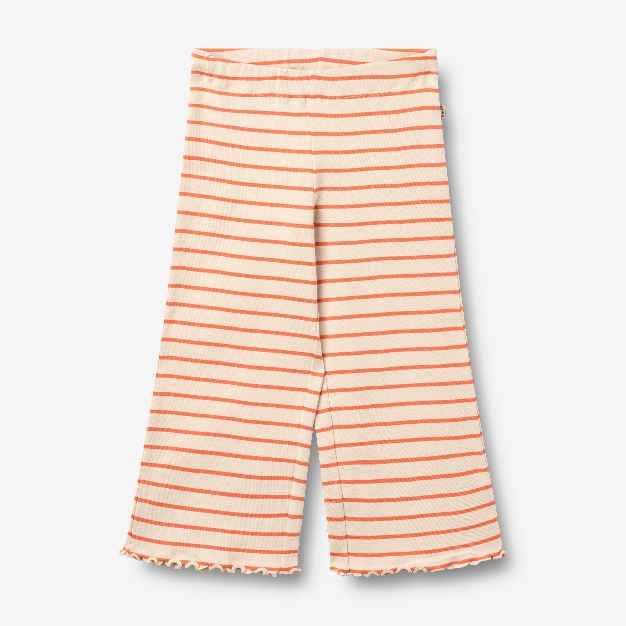 wheat-jersey-pants-ela-hose-orange-stripe-bio-baumwolle image 1