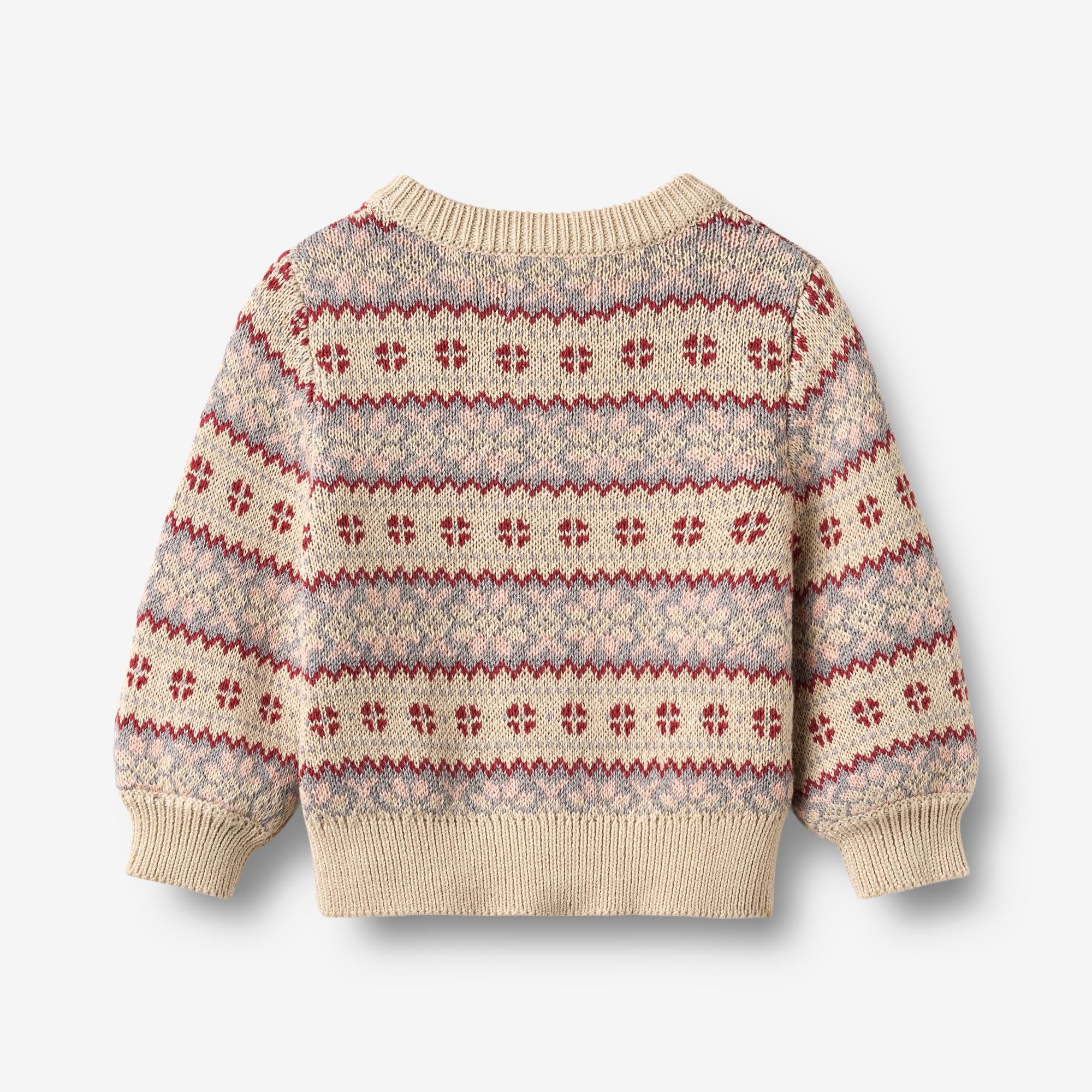 wheat-vikki-jacquard-strickjacke-offwhite-baby-bio image 3