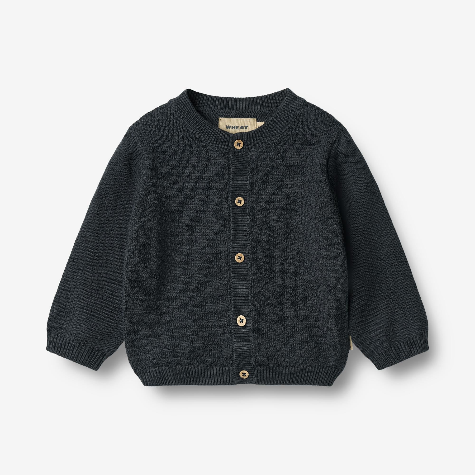 wheat-bj-rn-strickjacke-baby-navy-bio-baumwolle image 1