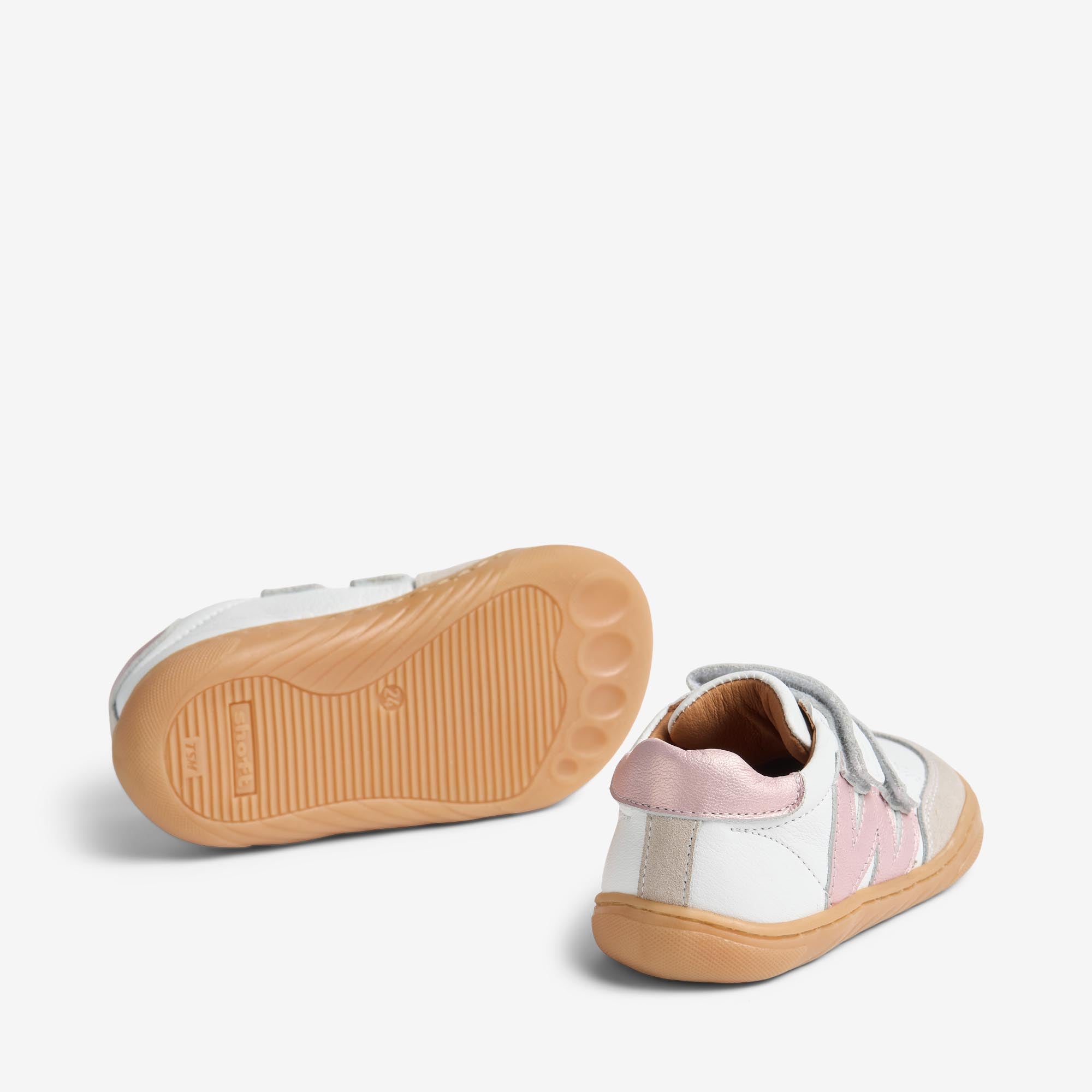 wheat-barres-sneaker-white-misty-rose-klett-leder image 2
