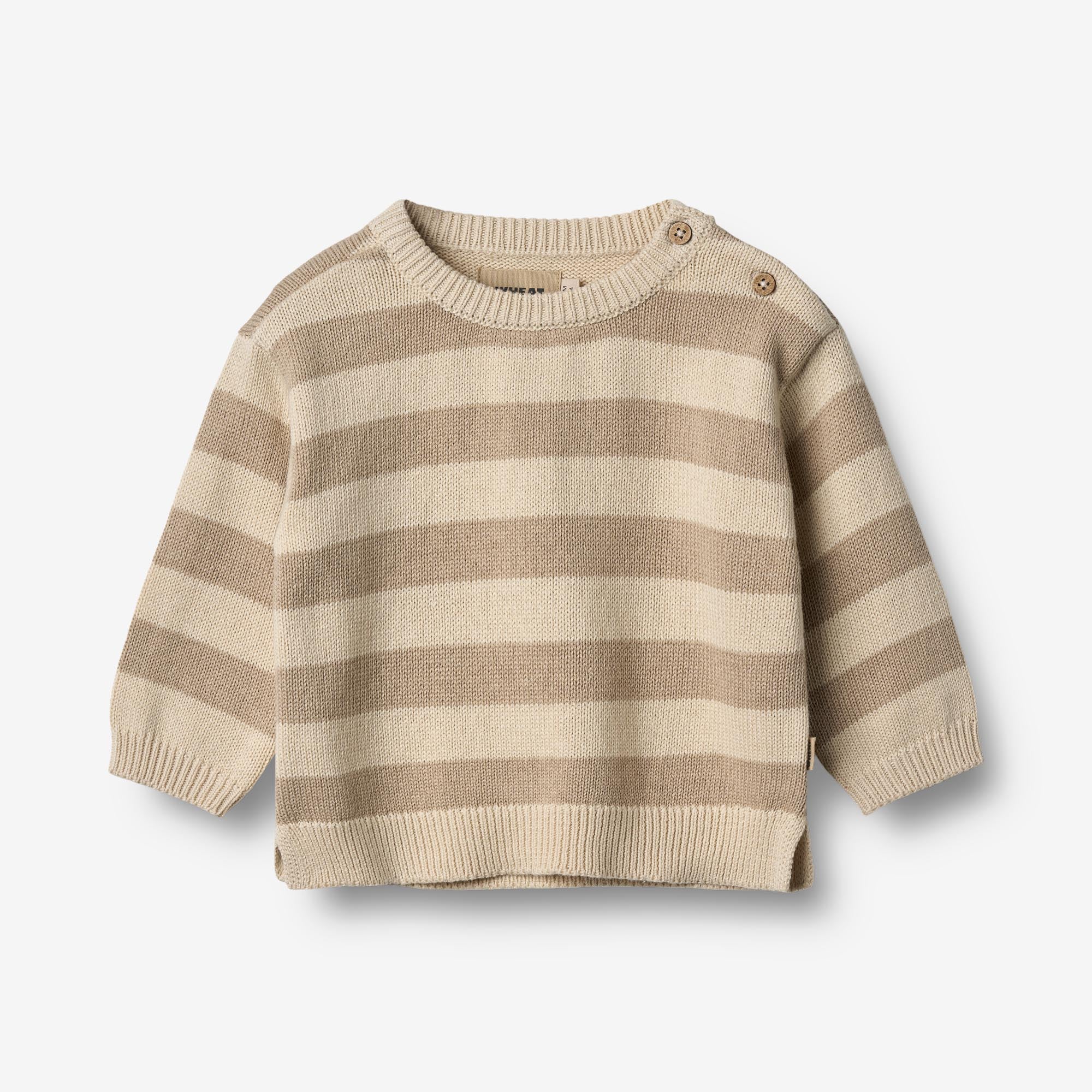 wheat-harlow-pullover-beige-stripe-bio-baumwolle-baby image 1