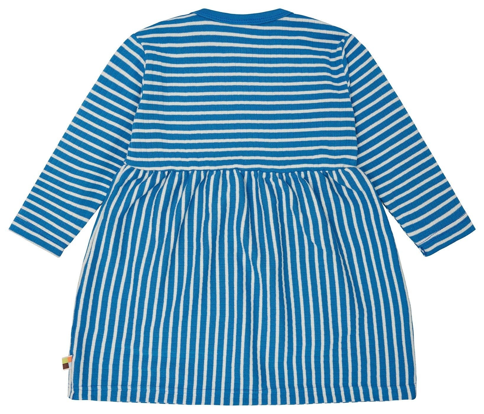 loud-proud-classics-kleid-langarm-gestreift-mit-rippe-azur-86-92 image 2