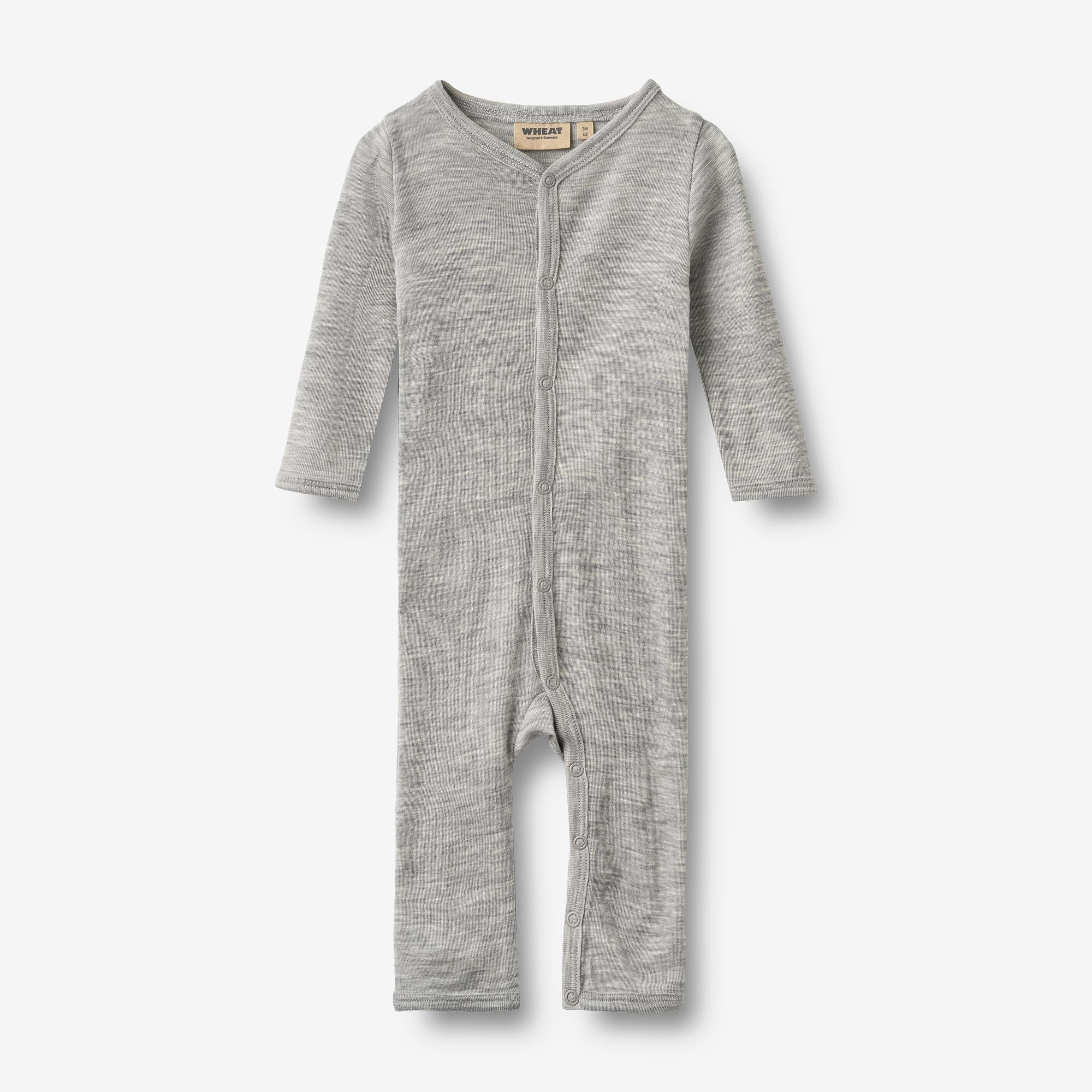 wheat-dusty-woll-jumpsuit-baby-melange-grey-merino image 1