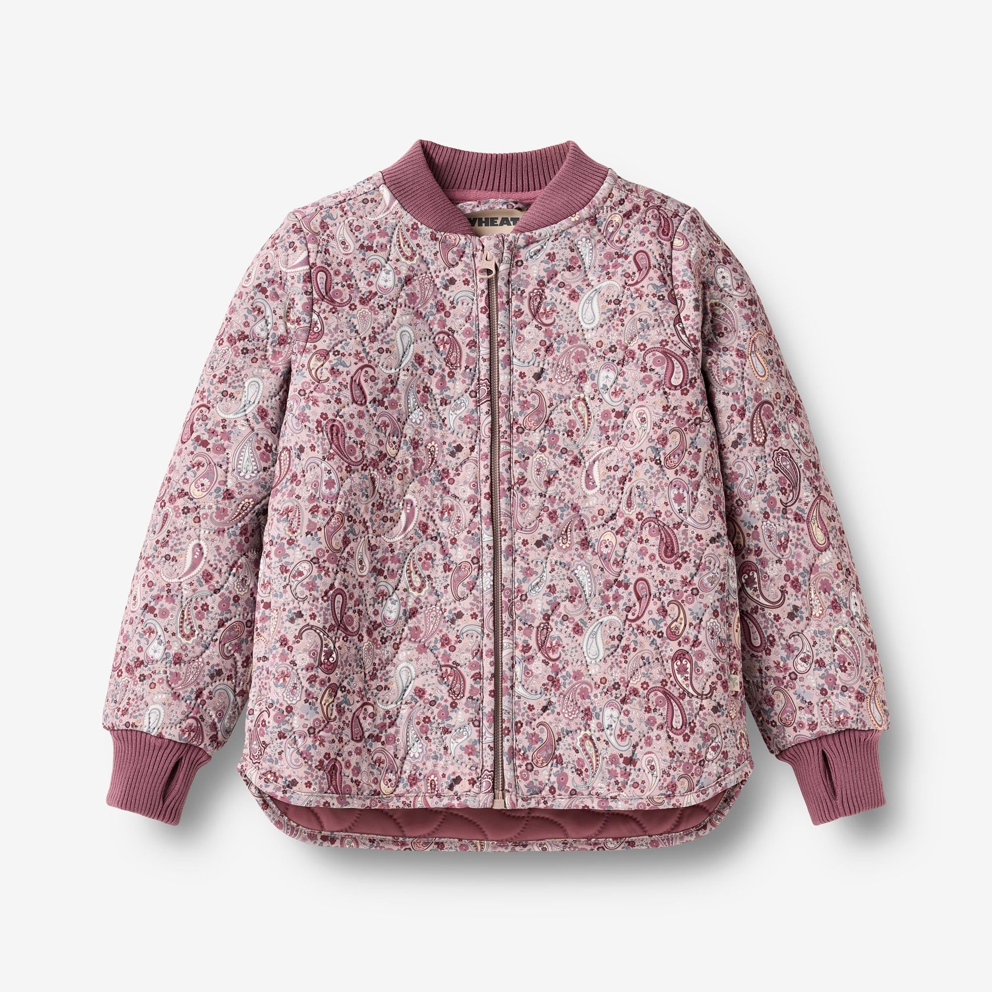 wheat-loui-thermojacke-dry-rose-paisley-recycling-steppjacke image 1