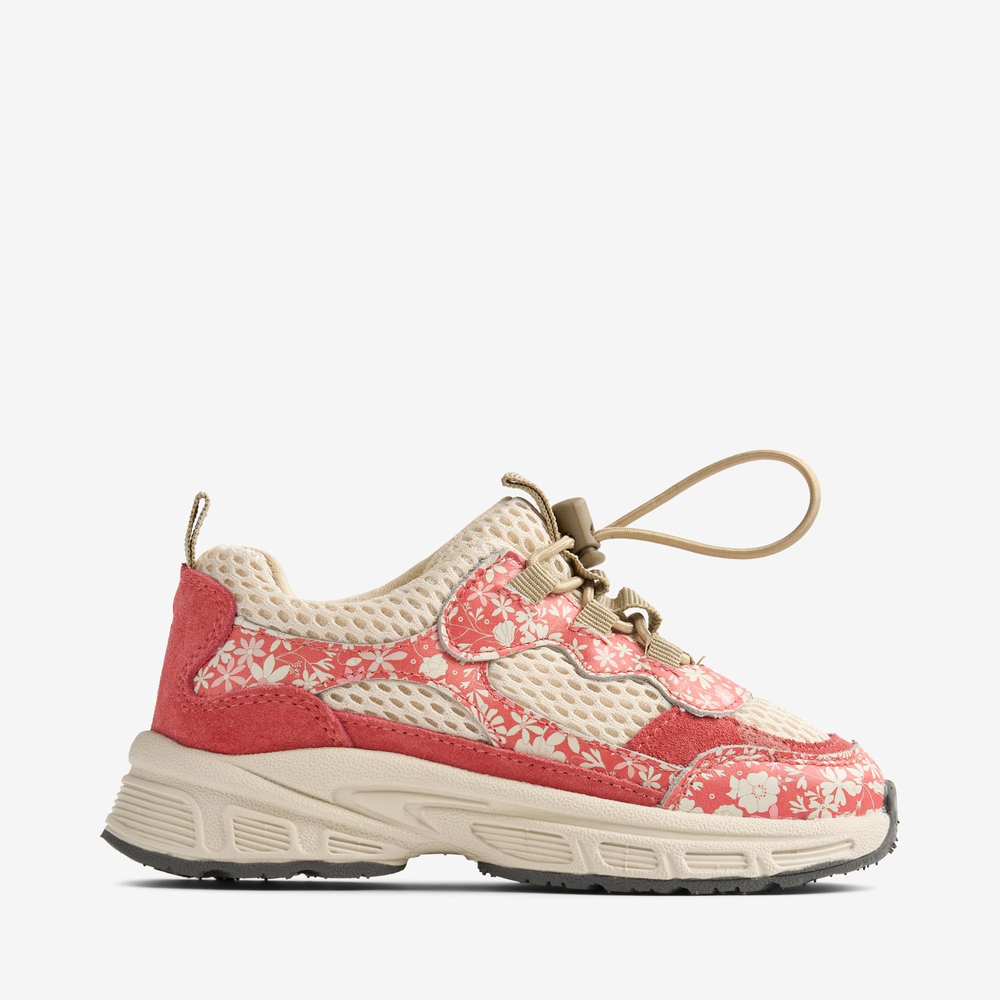 wheat-arthur-sneaker-coral-flowers-leder-mesh image 3