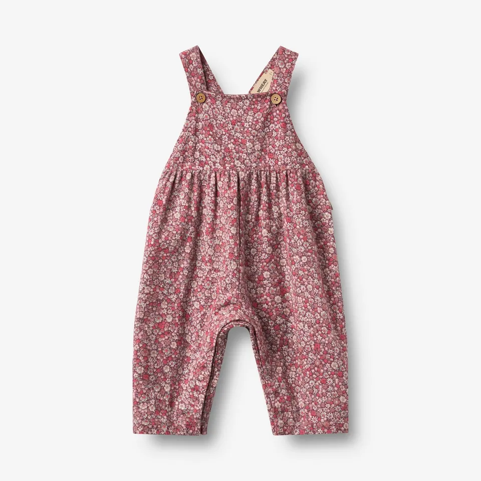wheat-overalls-liz-latzhose-grape-flowers-bio-baumwolle image 1
