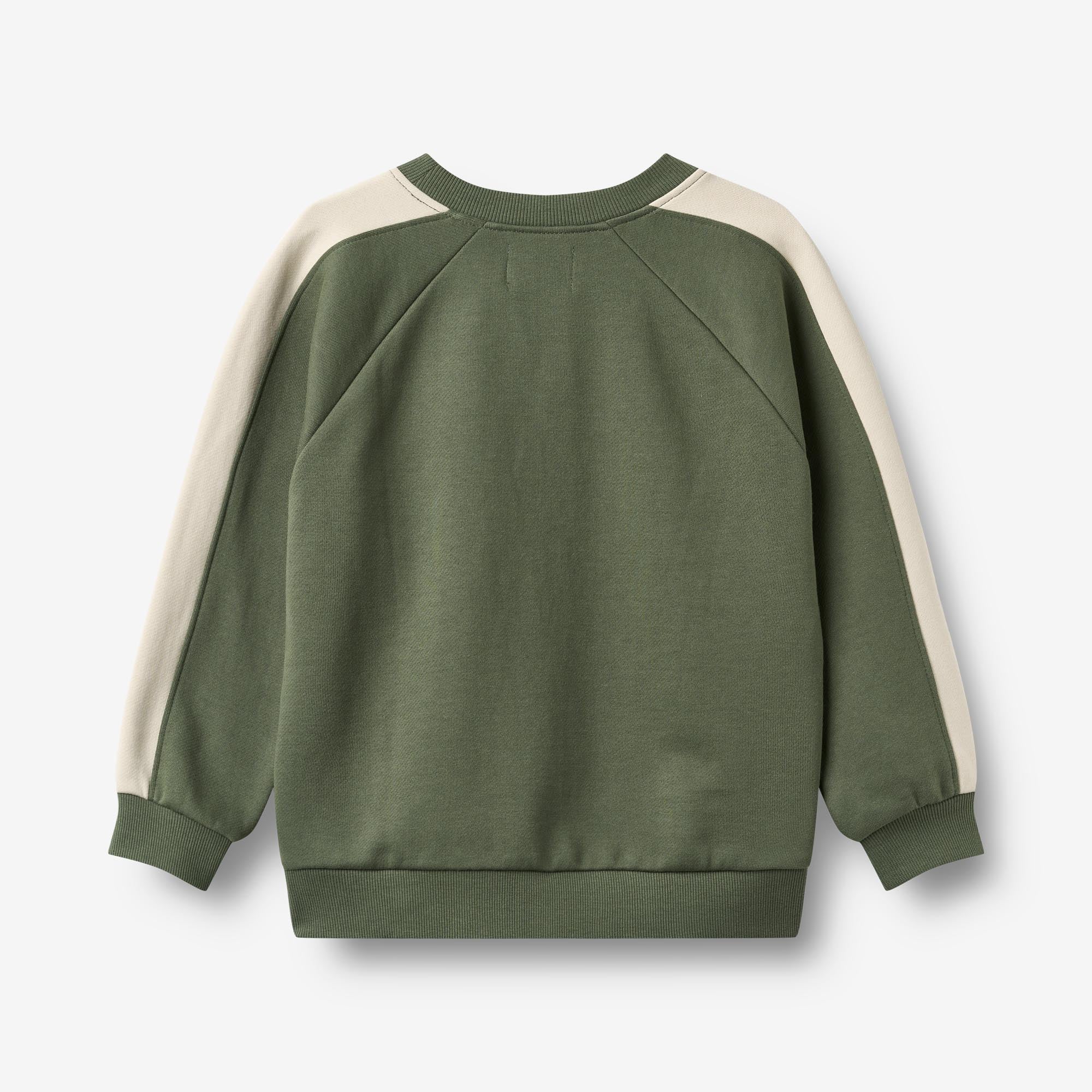wheat-zac-sweatshirt-pullover-thyme-gr-n-bio-baumwolle image 2