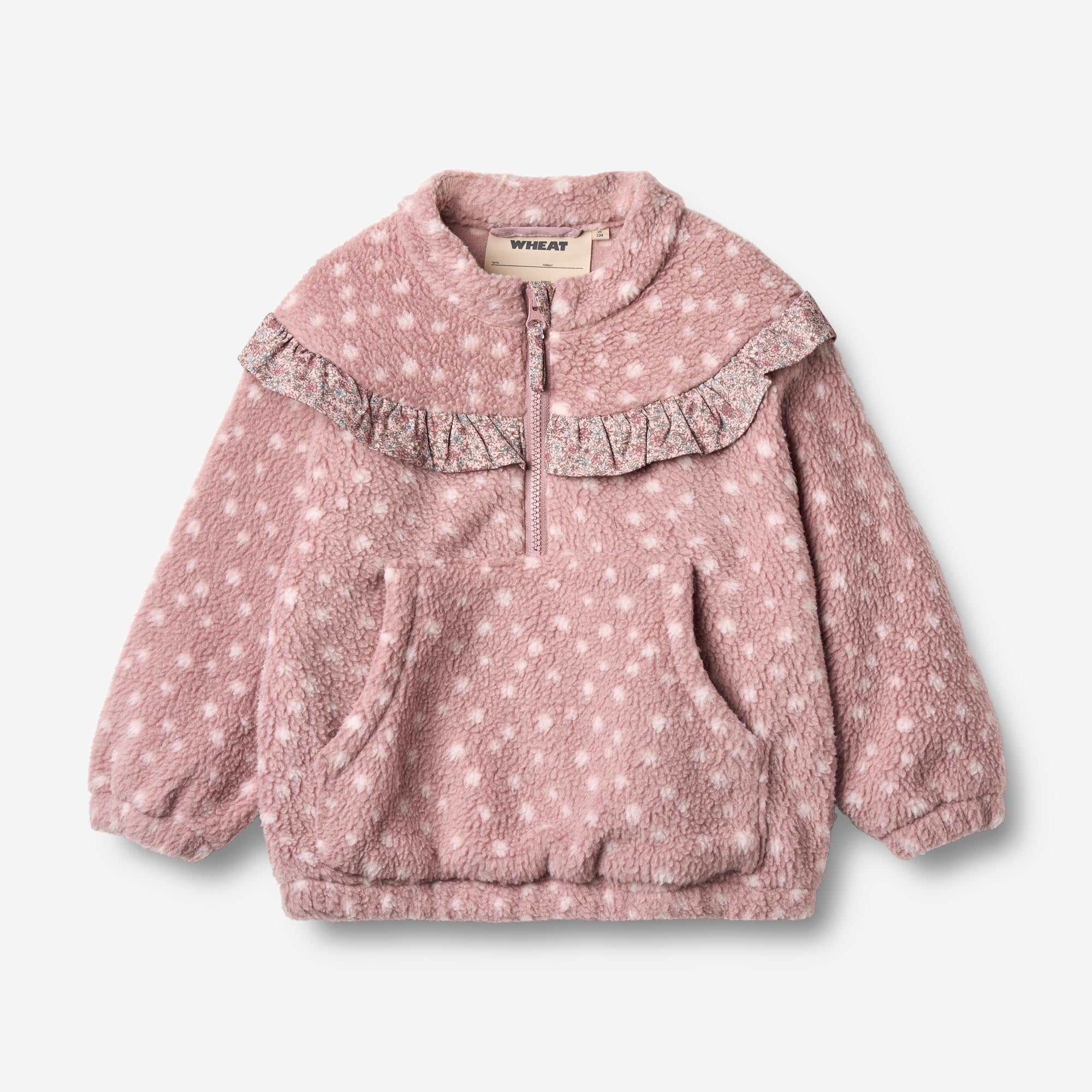 wheat-rayao-fleece-anorak-rosewood-dots-punkte image 1