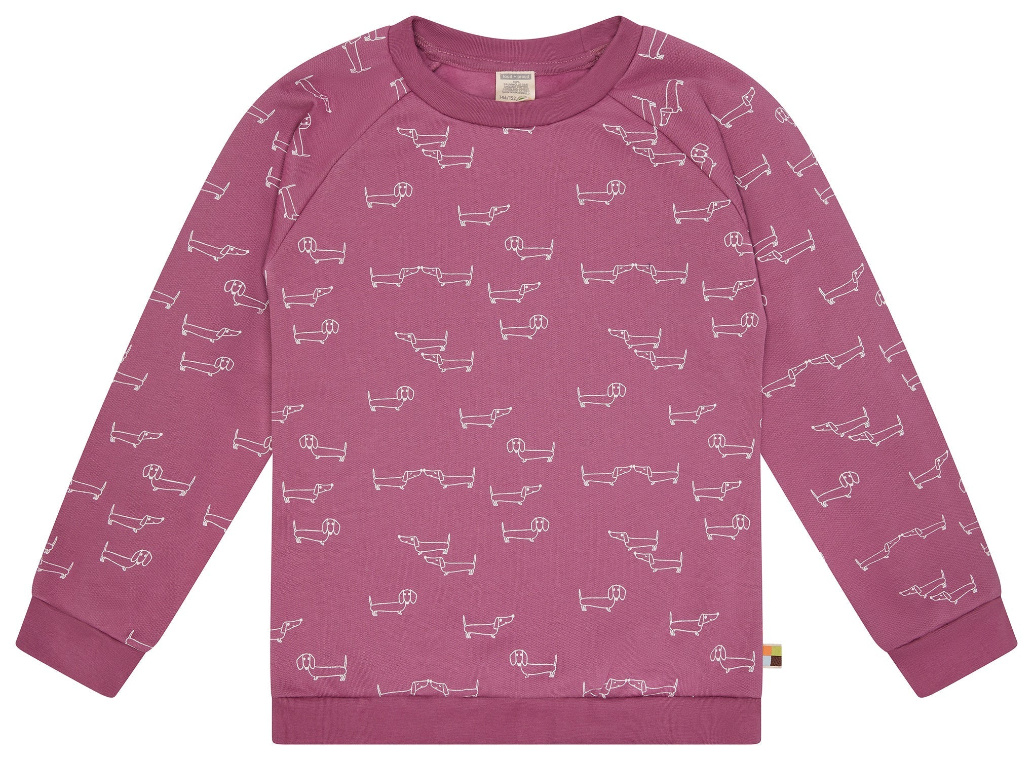 loud-proud-classics-sweatshirt-dackel-allover-bio-134-164 image 4