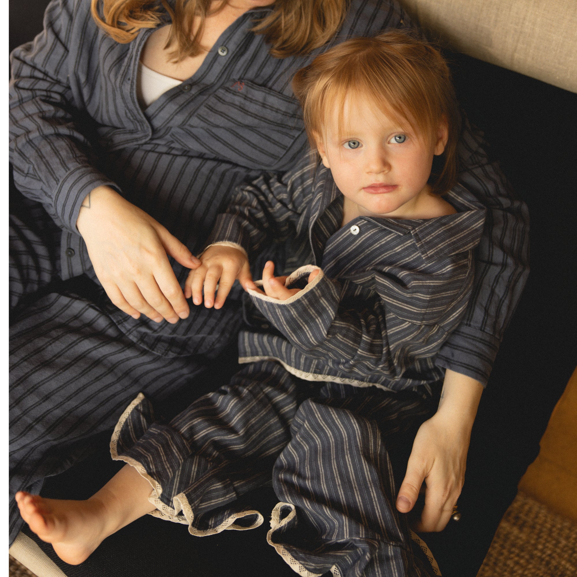 wheat-fie-pyjama-blue-holiday-stripe-bio-baumwolle image 3