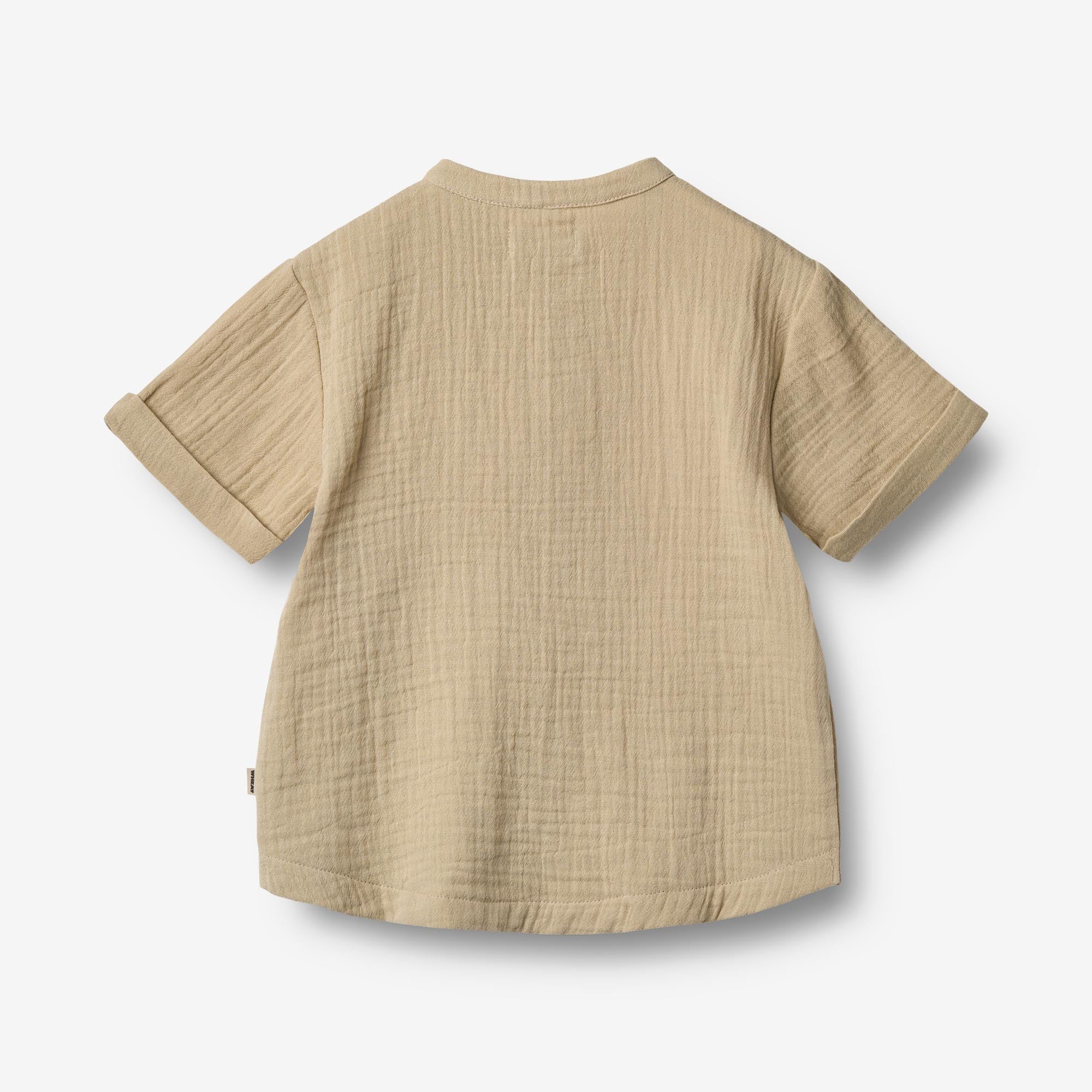 wheat-svend-kurzarmhemd-soft-sand-bio-baumwolle image 3
