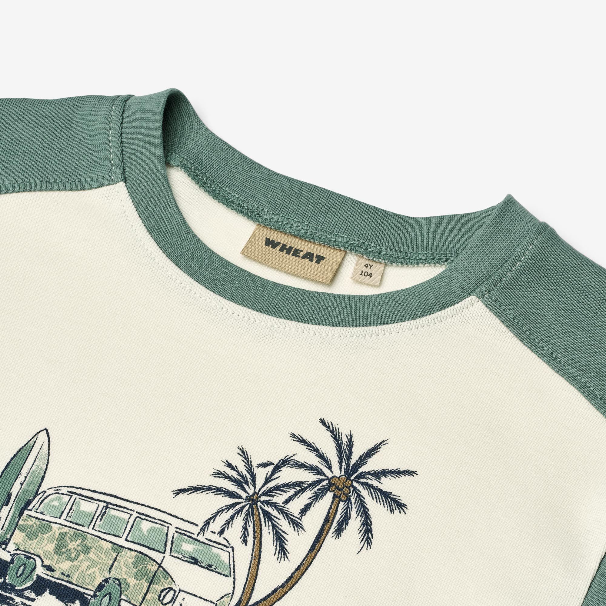 wheat-hector-t-shirt-ivory-bio-baumwolle-kurzarm image 4