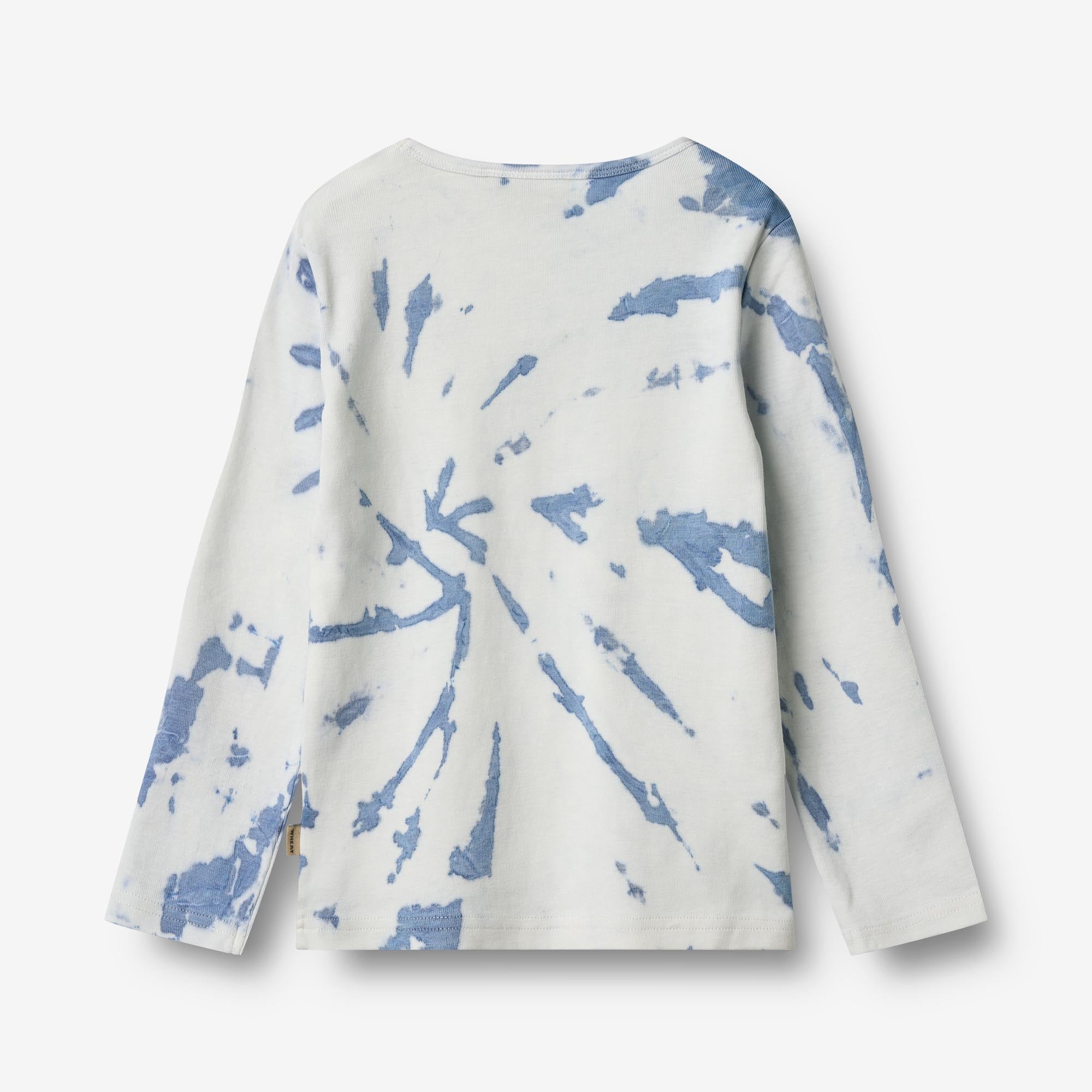 wheat-stig-langarmshirt-blue-tie-dye-bio-baumwolle image 4